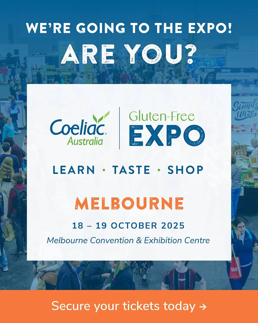 Lots of our clients have exhibited their products at the Gluten Free Expo over the years. The fact that coeliacs and gluten intolerant customers can eat anything displayed on the day means this is one show that's worth it for everyone involved or vis