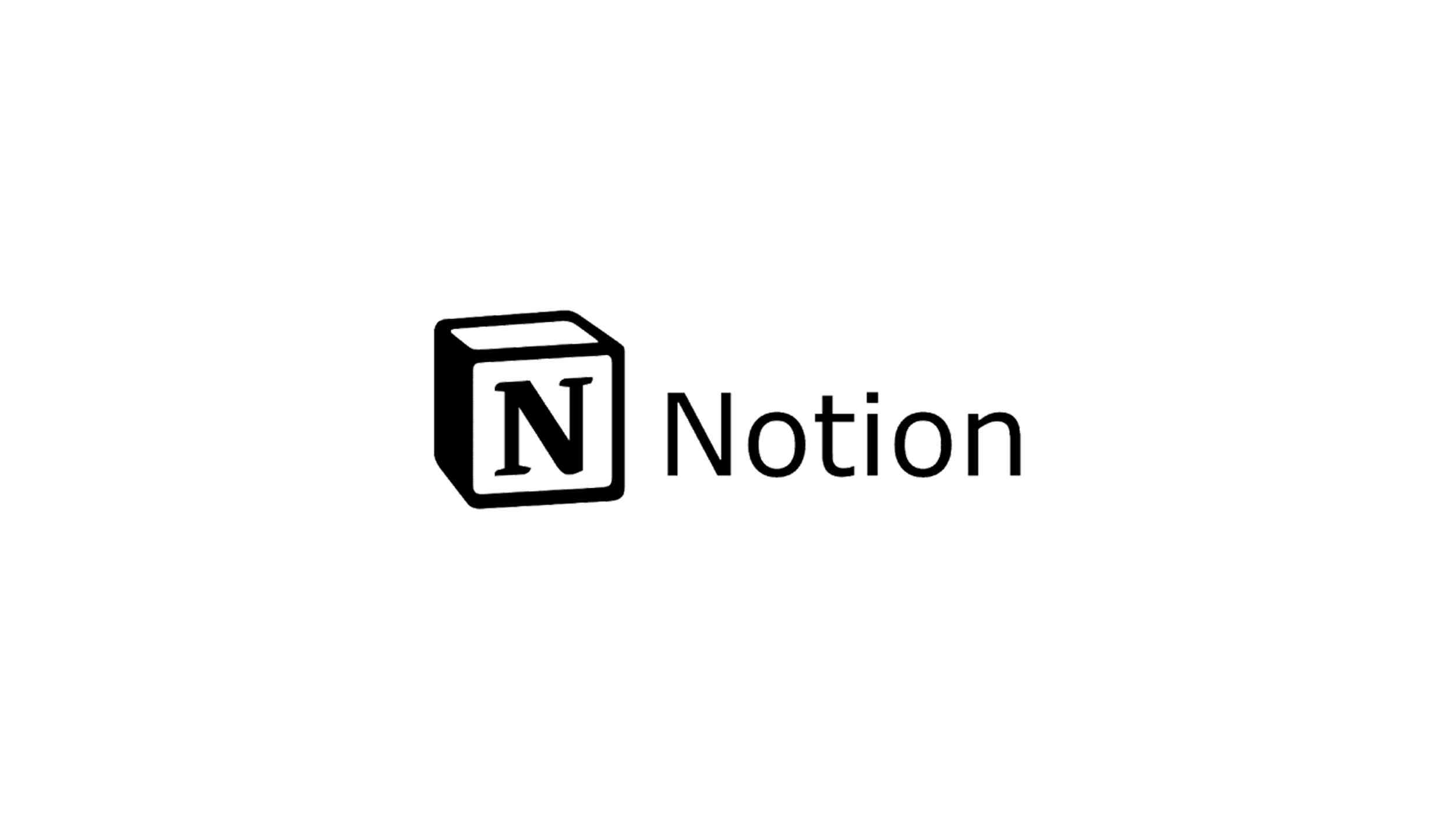 Notion logo in black.