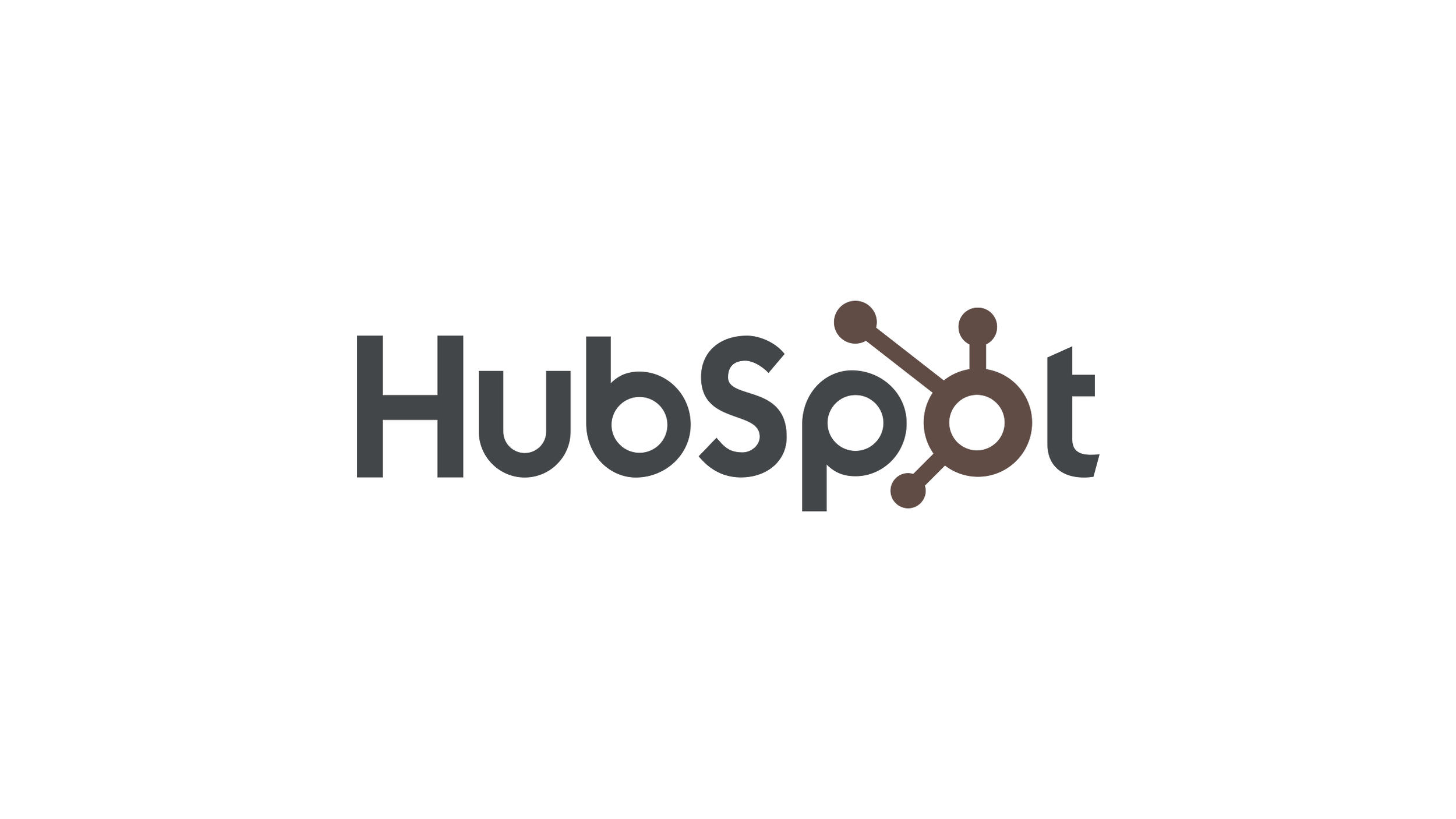 Hubspot logo in black.