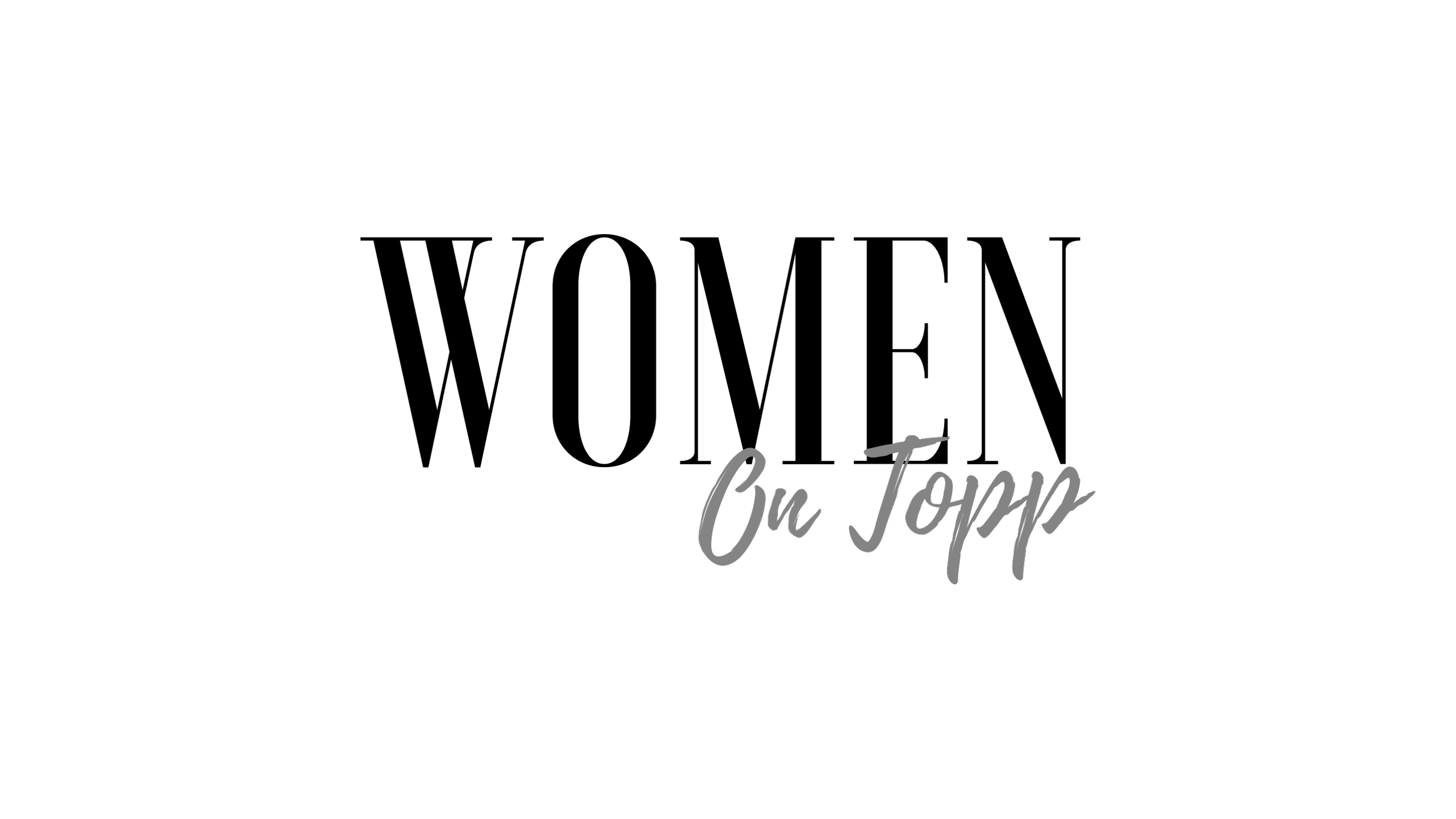 Women on Topp logo in black.