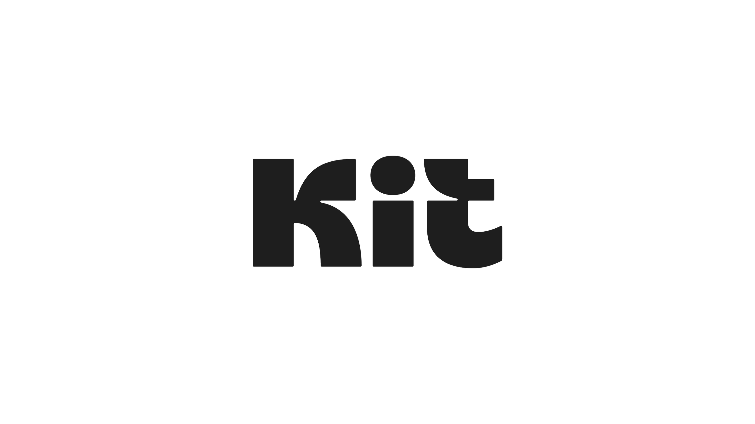 Kit logo in black.