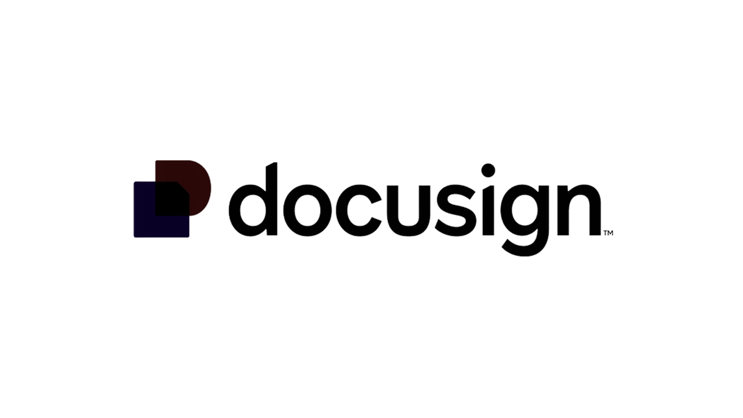 docusign logo in black.
