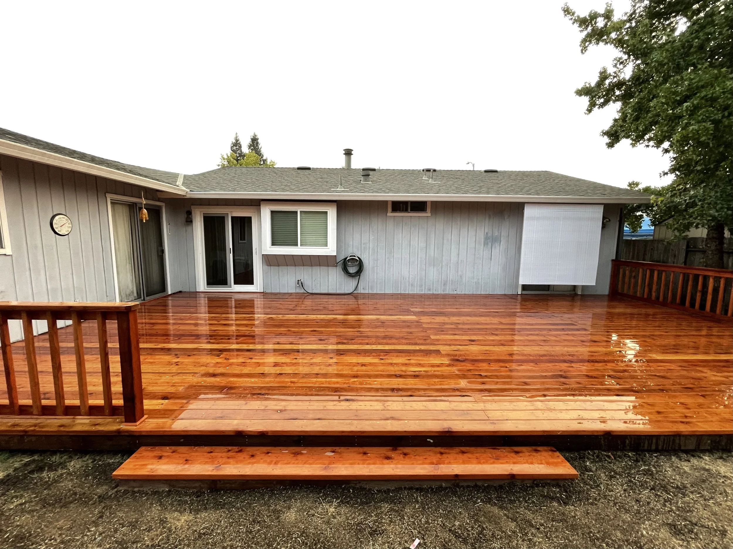 Redwood deck