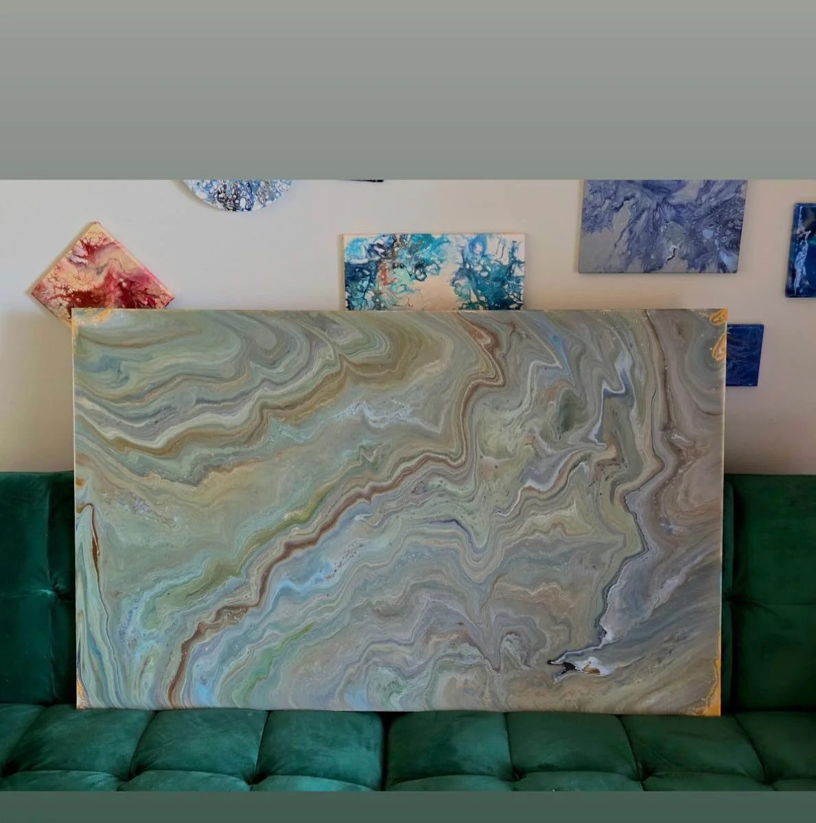 Took some effort but created the biggest canvas for the first time! Loving the rings and different colors 🥰