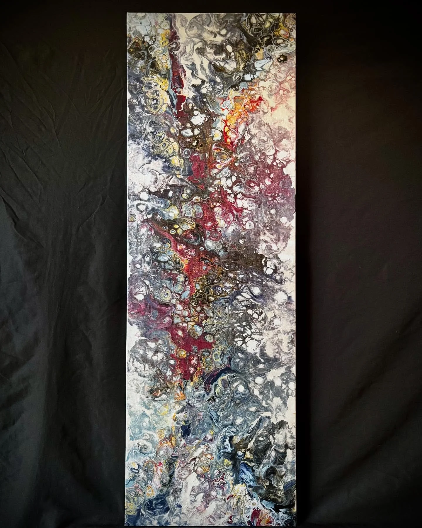 I love the way these colors popped. We decided it reminded us of the Avengers 😂 #fluidartwork #fluidart #avengers #pour #pourpainting