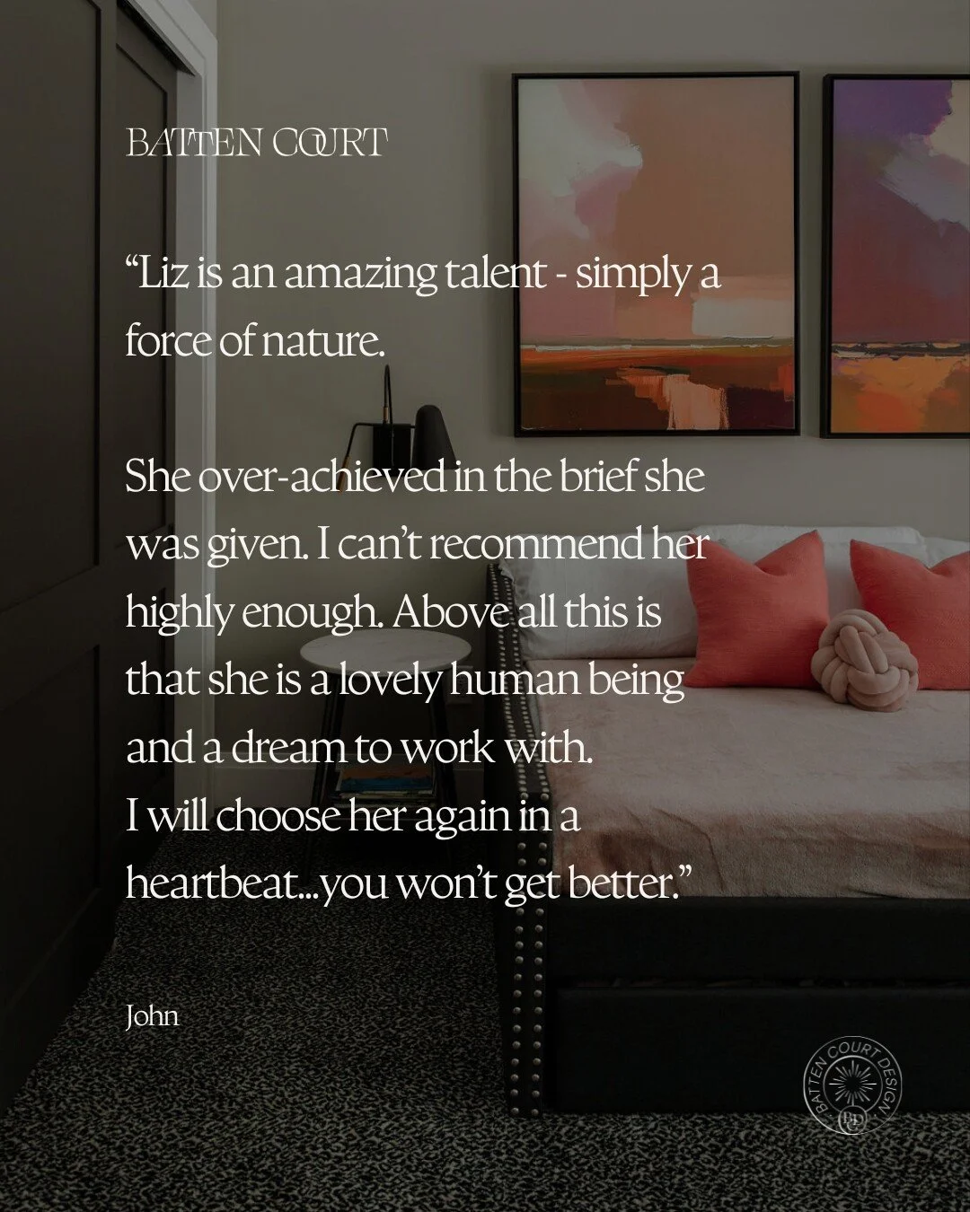 We're incredibly grateful and humbled by these kind words from a past client. It's truly a privilege to do work that people love.

Our Creative Director, Liz, is definitely a powerhouse, and we're so proud to have her leading the way! Hearing her des