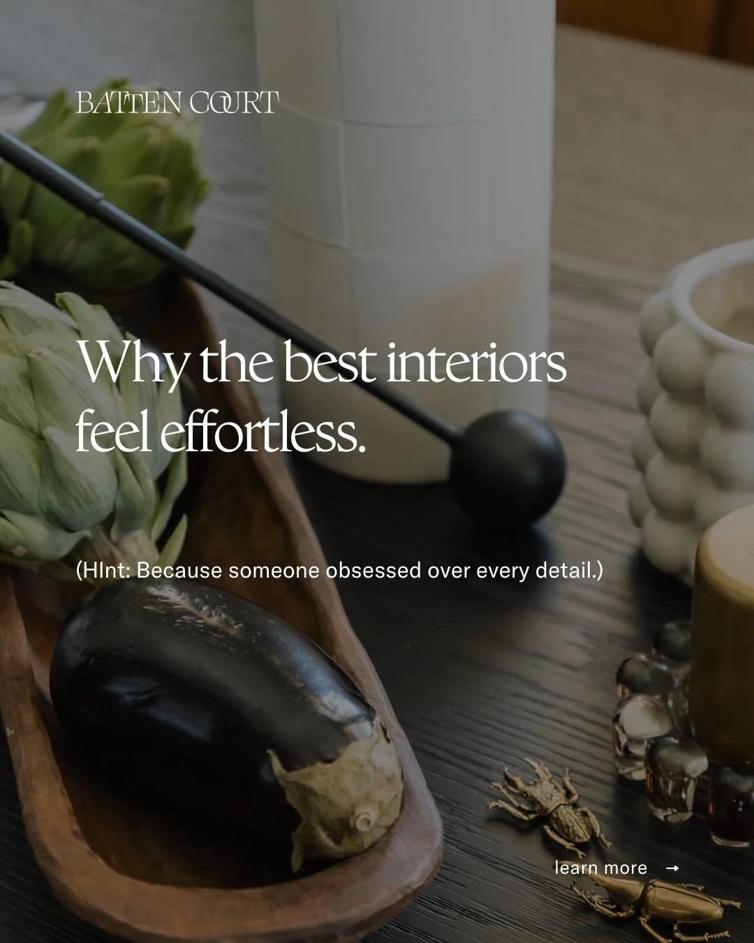 The most memorable spaces feel effortless the moment you step inside. What appears simple is often the result of hundreds of thoughtful decisions working quietly together.

Does your space feel effortless?

If not, are you imagining a space like this