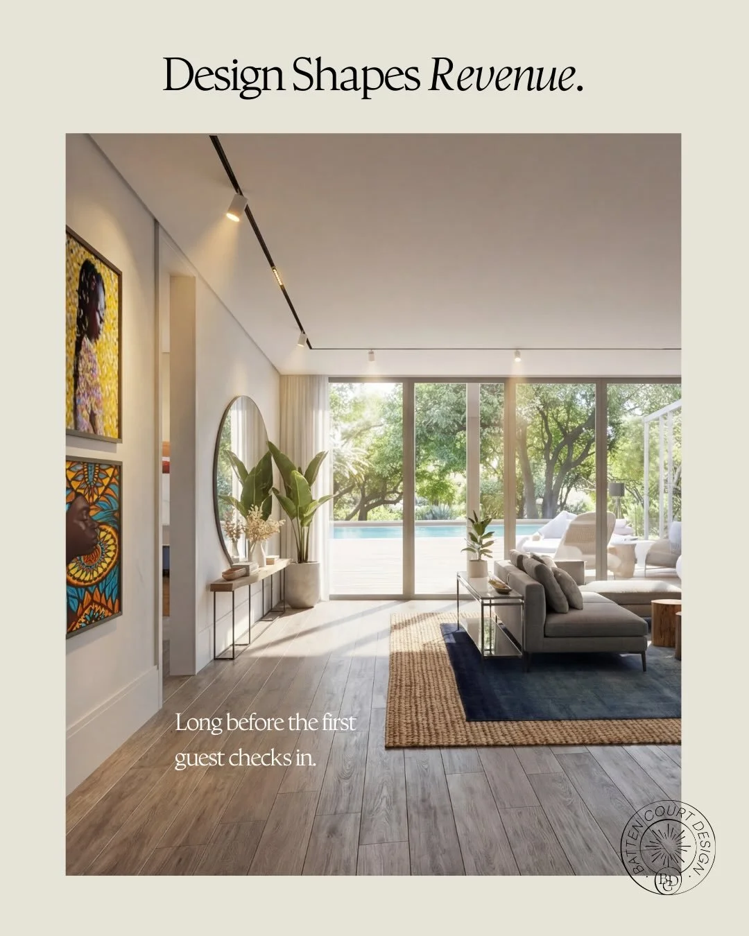 Design does more than set the scene. It shapes how your guests move, linger, and remember.

In a boutique hotel, every detail carries weight. The layout invites connection or quiet. The lighting shifts mood. The materials tell a story before a single