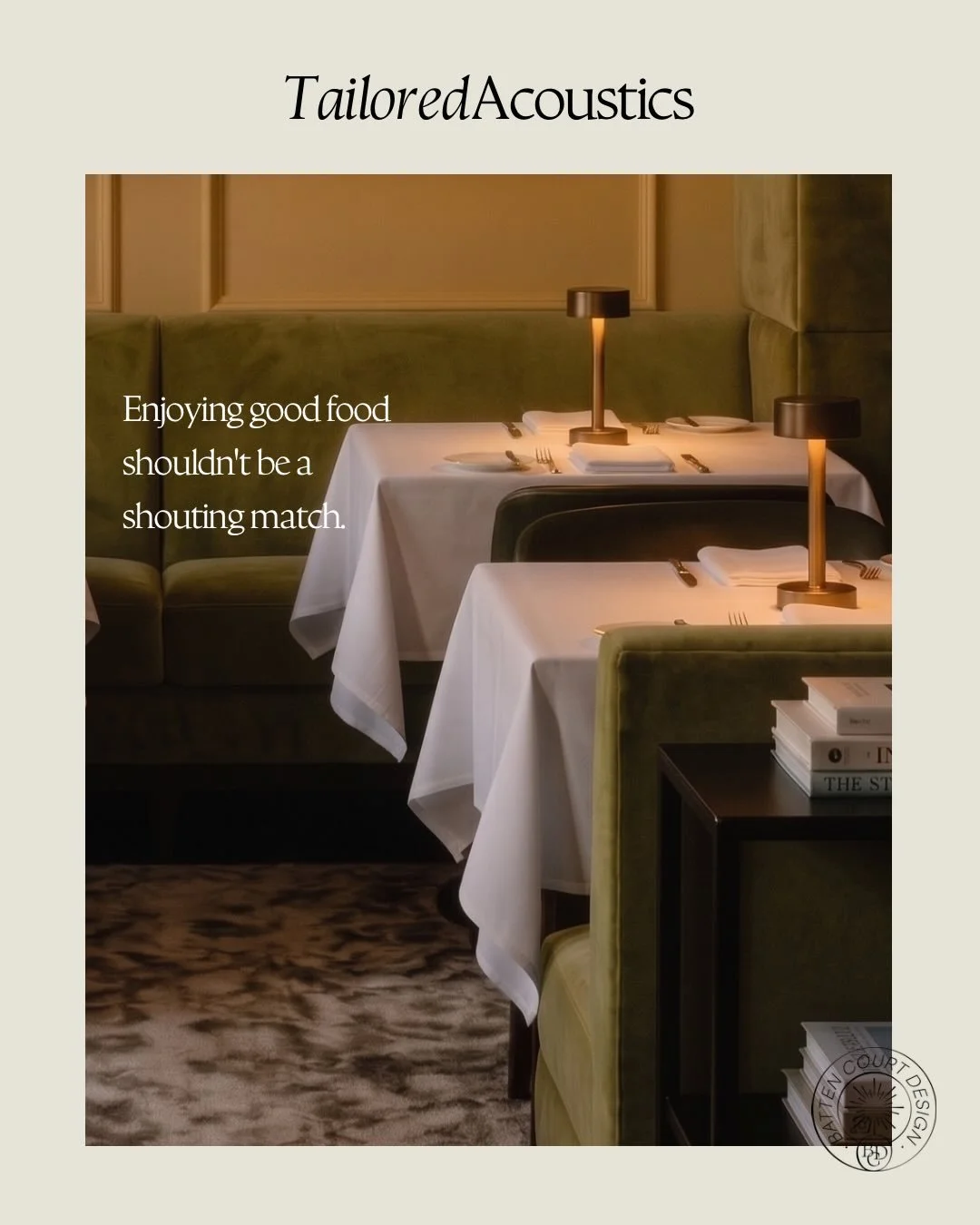 Is &ldquo;cool&rdquo; design making your restaurant unusable? Acoustic friction is a guest experience killer. Here&rsquo;s how we design for the ears as much as the eyes.Why acoustic comfort is the secret to guest retention.