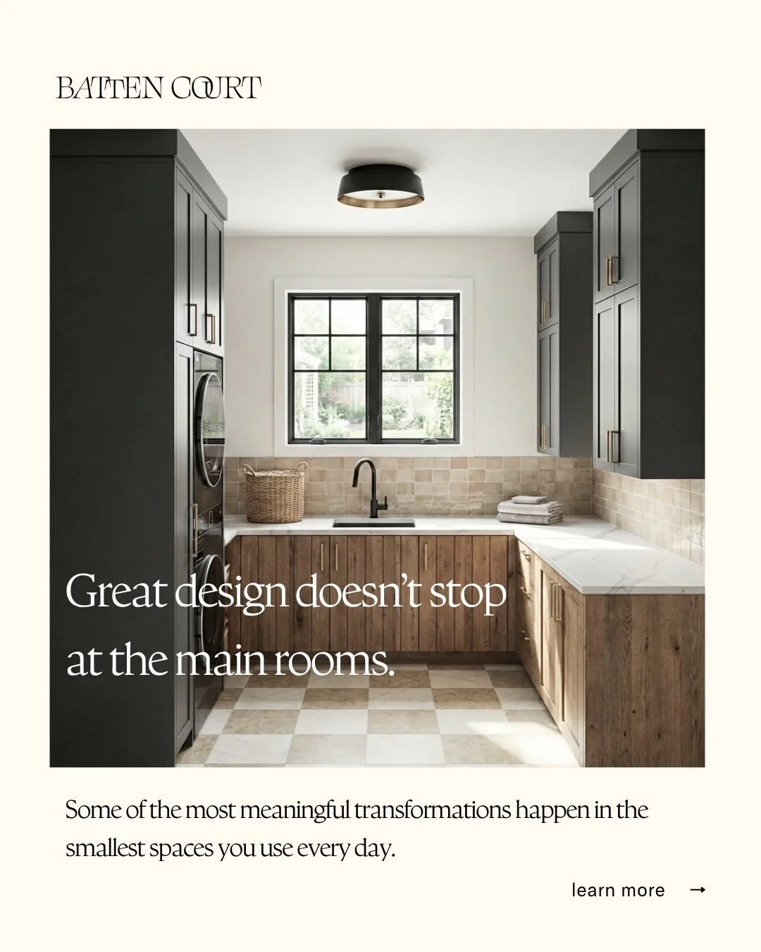If you&rsquo;re only focusing on the &ldquo;hero&rdquo; rooms like the kitchen, the primary suite, the lounge, you&rsquo;re missing the magic of the transitions. The most intentional homes are the ones where the guest powder room, the mudroom, and ev