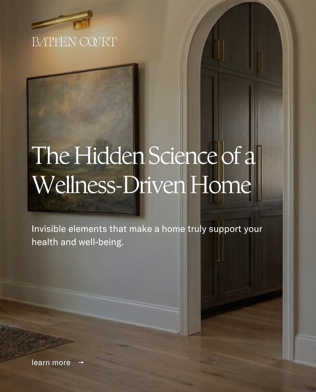 We often talk about how a beautiful home looks, but have you ever thought about how your home actually makes your body feel?

A truly luxurious space goes beyond aesthetics and into science. A wellness-driven home is intentionally engineered to lower