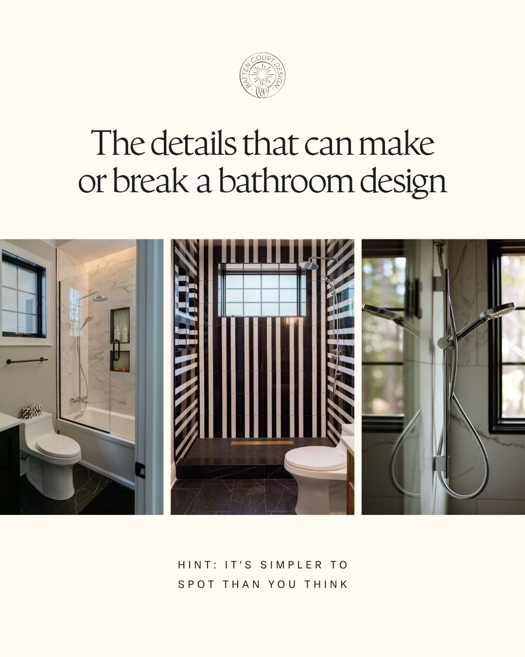From scale and placement to the way materials meet, it&rsquo;s often the simplest details that make a bathroom feel beautifully considered, or slightly off.

We&rsquo;re breaking down a few of the ones we notice first.

Planning a bathroom renovation