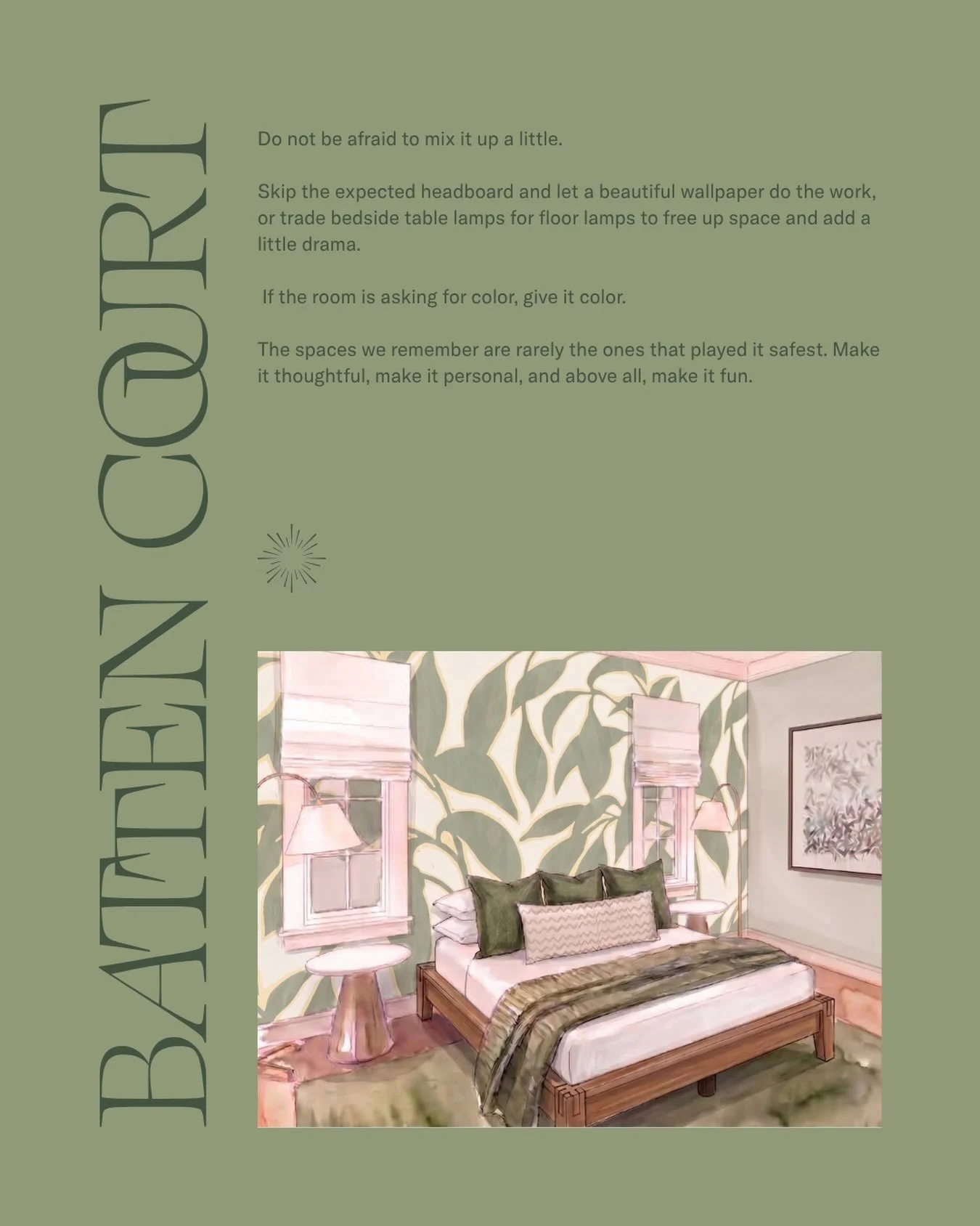 The most memorable spaces usually have a little something unexpected. A bold wallpaper, an unconventional lighting choice, a room that fully commits to color. To us, thoughtful design doesn&rsquo;t mean predictable.

Ready to create a space with a li