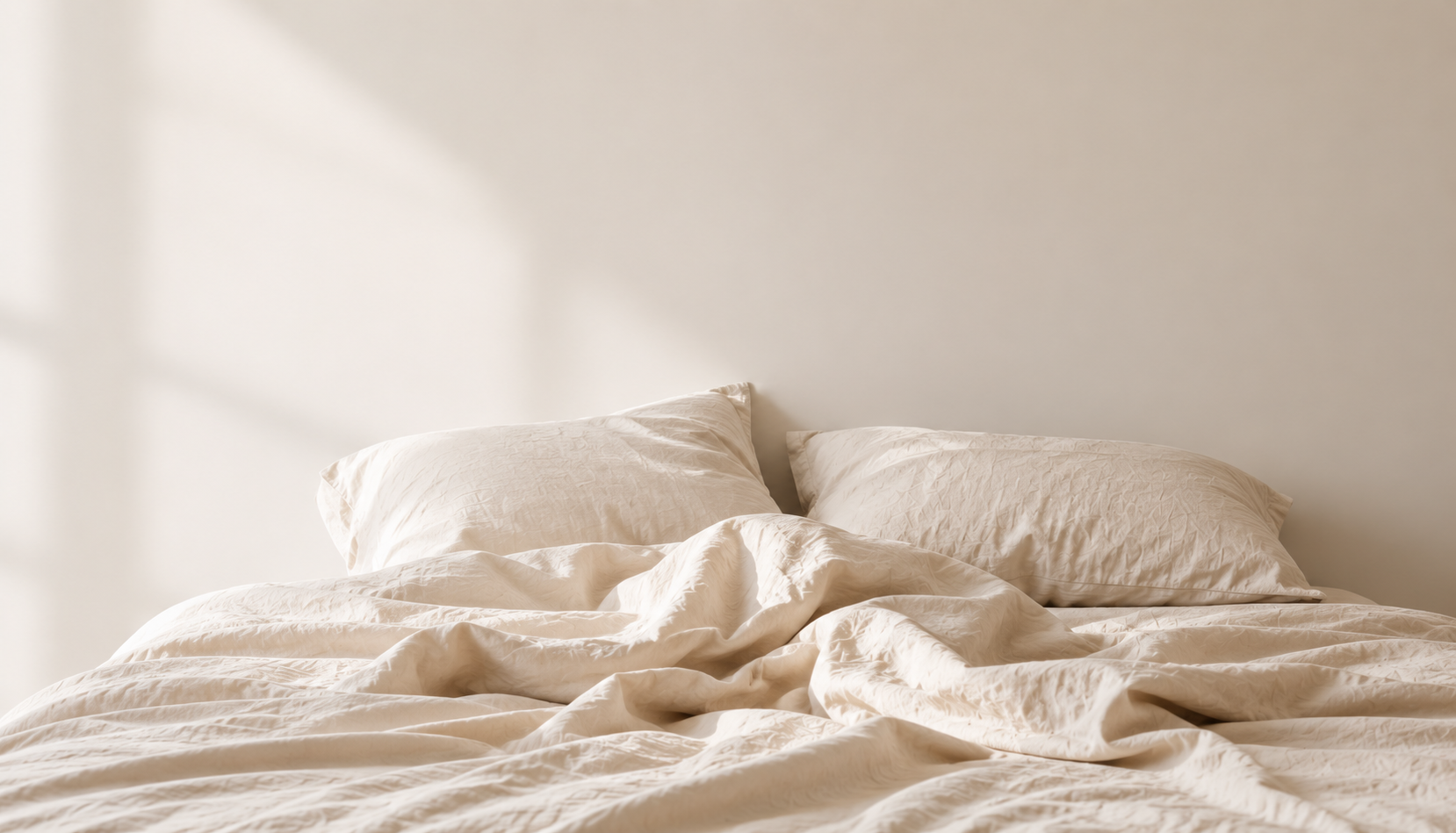 Unmade bed
