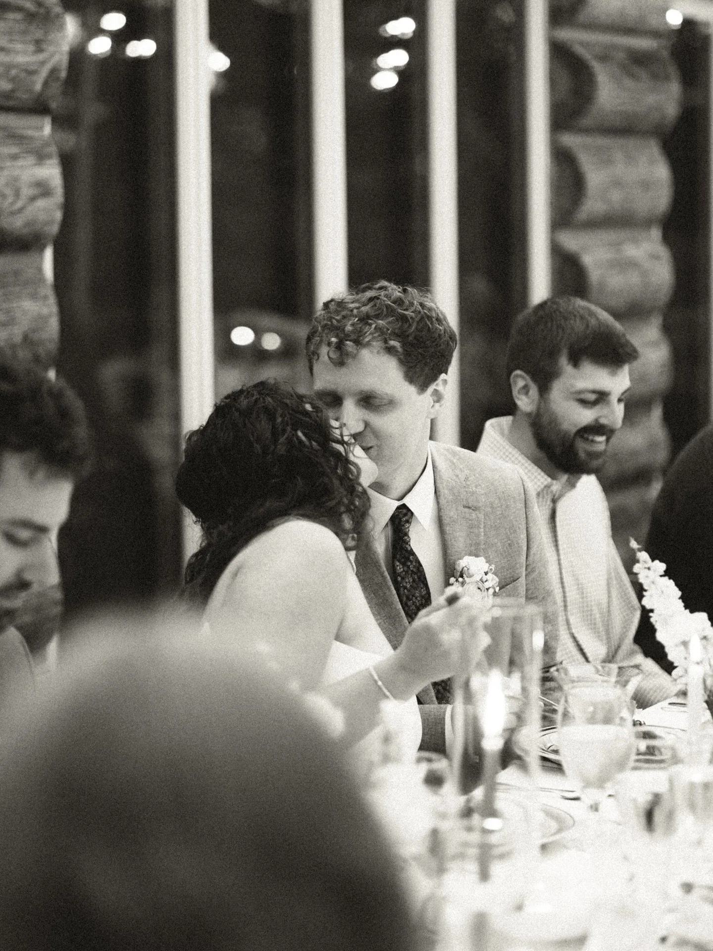 A cute reception moment from Alyeska and Grant&rsquo;s day 💛

&bull;

&bull;

&bull;

[Minneapolis wedding photographer | Twin cities couples photographer | Madison wi elopement photographer | Milwaukee wedding photographer | MN wedding photographer