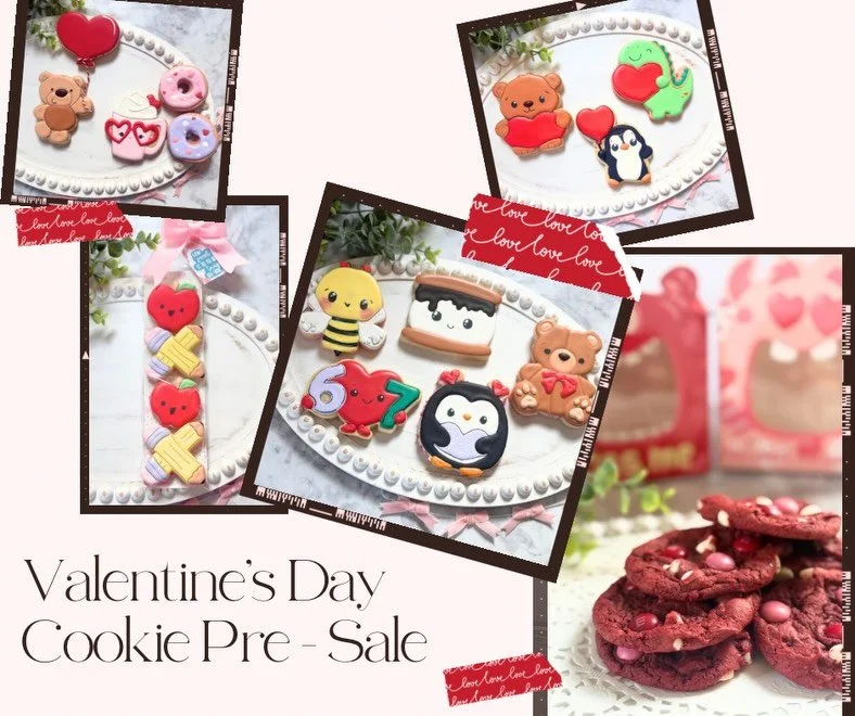 Valentine&rsquo;s Day Cookie Presale is live! 

Thoughtfully crafted sugar cookies, hand-decorated and baked for exceptional flavor&mdash;not just beautiful presentation. A refined Valentine&rsquo;s treat for gifting, sharing, or savoring yourself.

