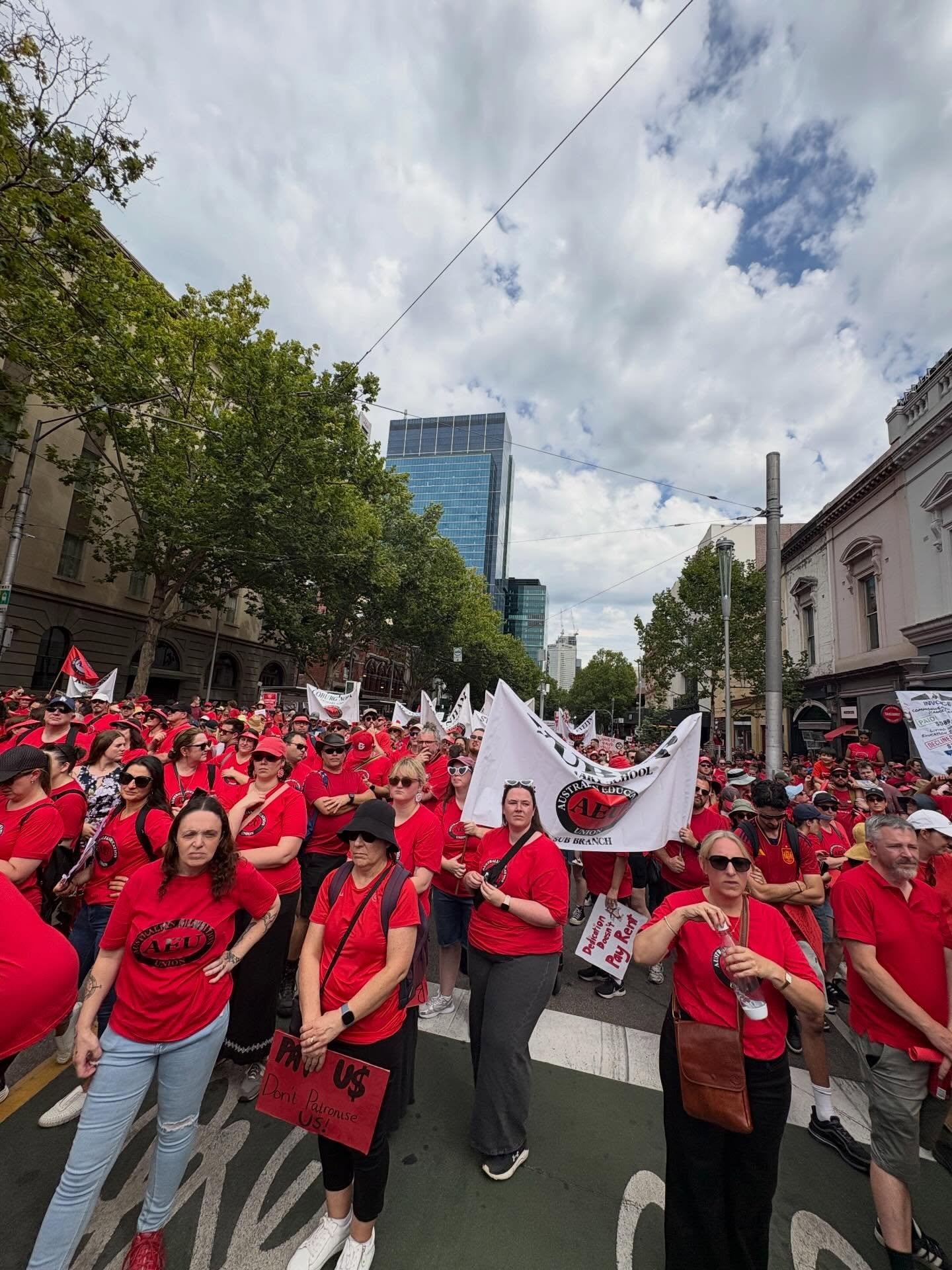 Today, I joined over 35,000 Victorian public school teachers and educators in their walk to the steps of Parliament to request better pay. While I&rsquo;m not a department employee anymore, I spent over a decade of my life in the public education sys