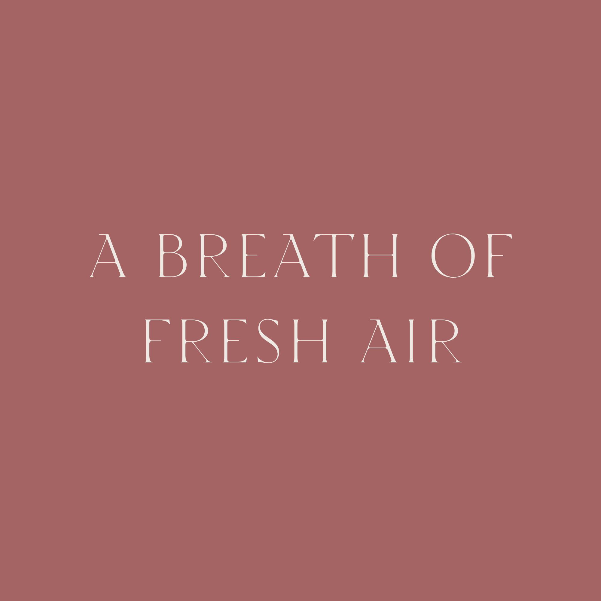 A Breath of Fresh Air - Respiratory Therapy