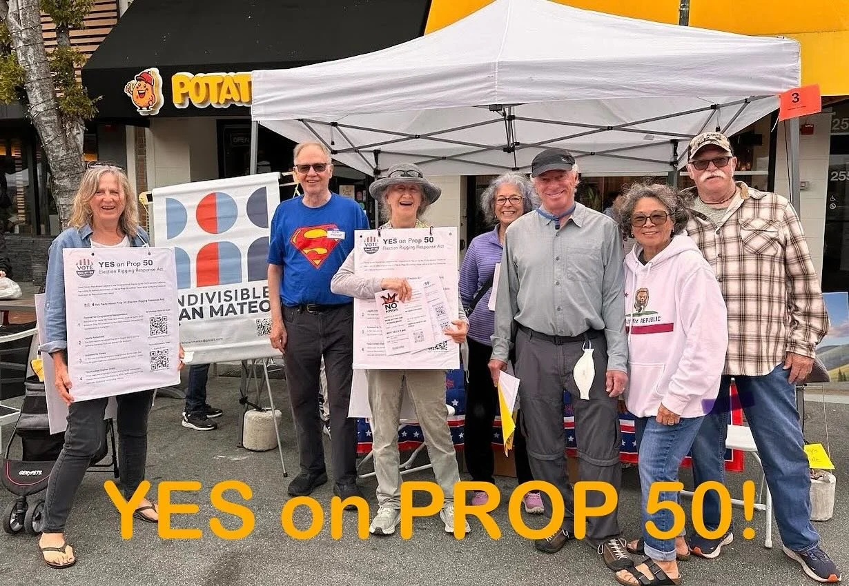 Indivisible San Mateo getting the word out @ the San Mateo Art & Culture Fair! 
California, protect Democracy and vote YES on Prop 50 on Nov 4th!!
#indivisiblesanmateo 
#SanMateoArtandCultureFair
#protectdemocracy
