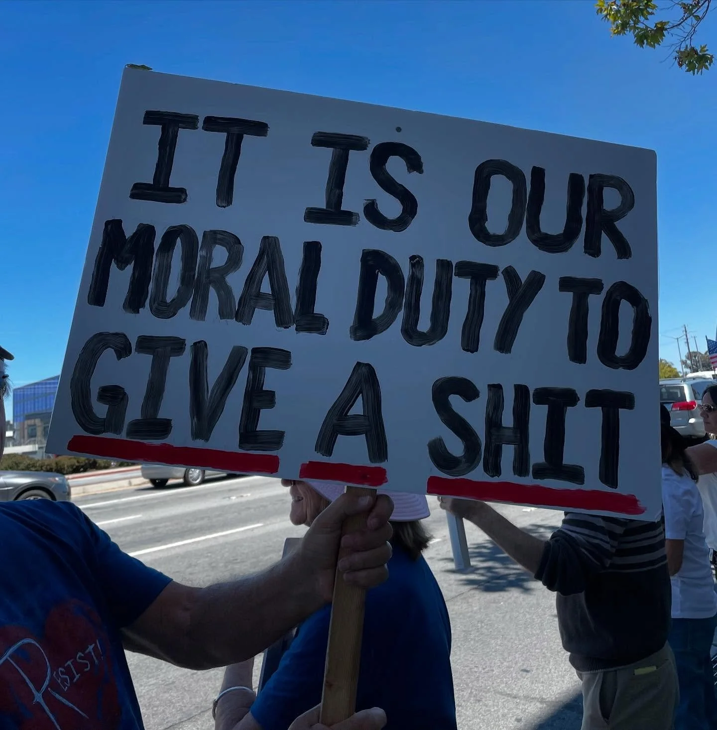 Together we&rsquo;re strong.

#resist 
#nokings 
#indivisible