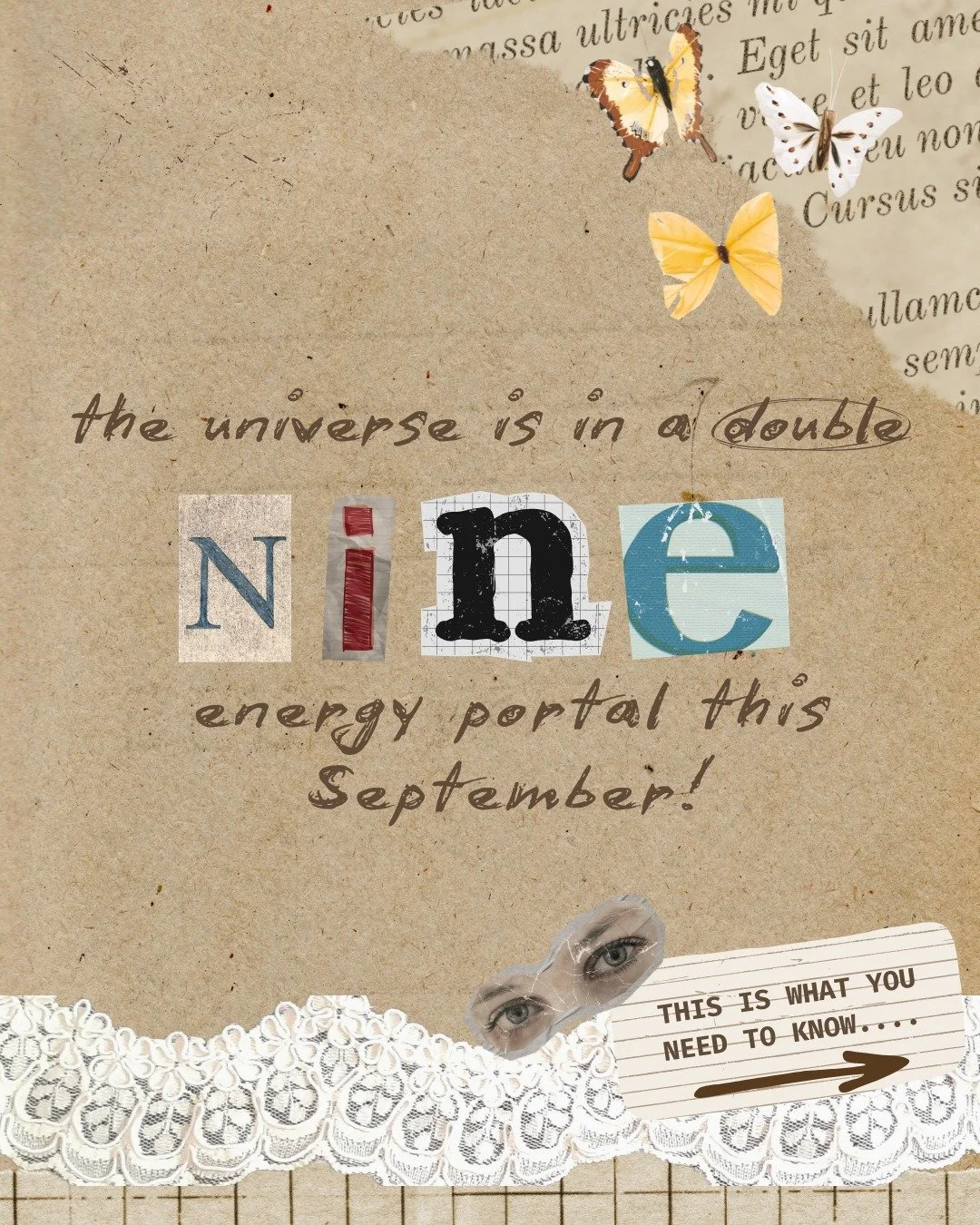 This September we are ruled by a double 9 energy! 

The 9 asks us to wrap things up, let things go, and lead from the heart. 

How's September been for you so far? Are you noticing any of these themes in your life?

#numerology #ninemonth #energy