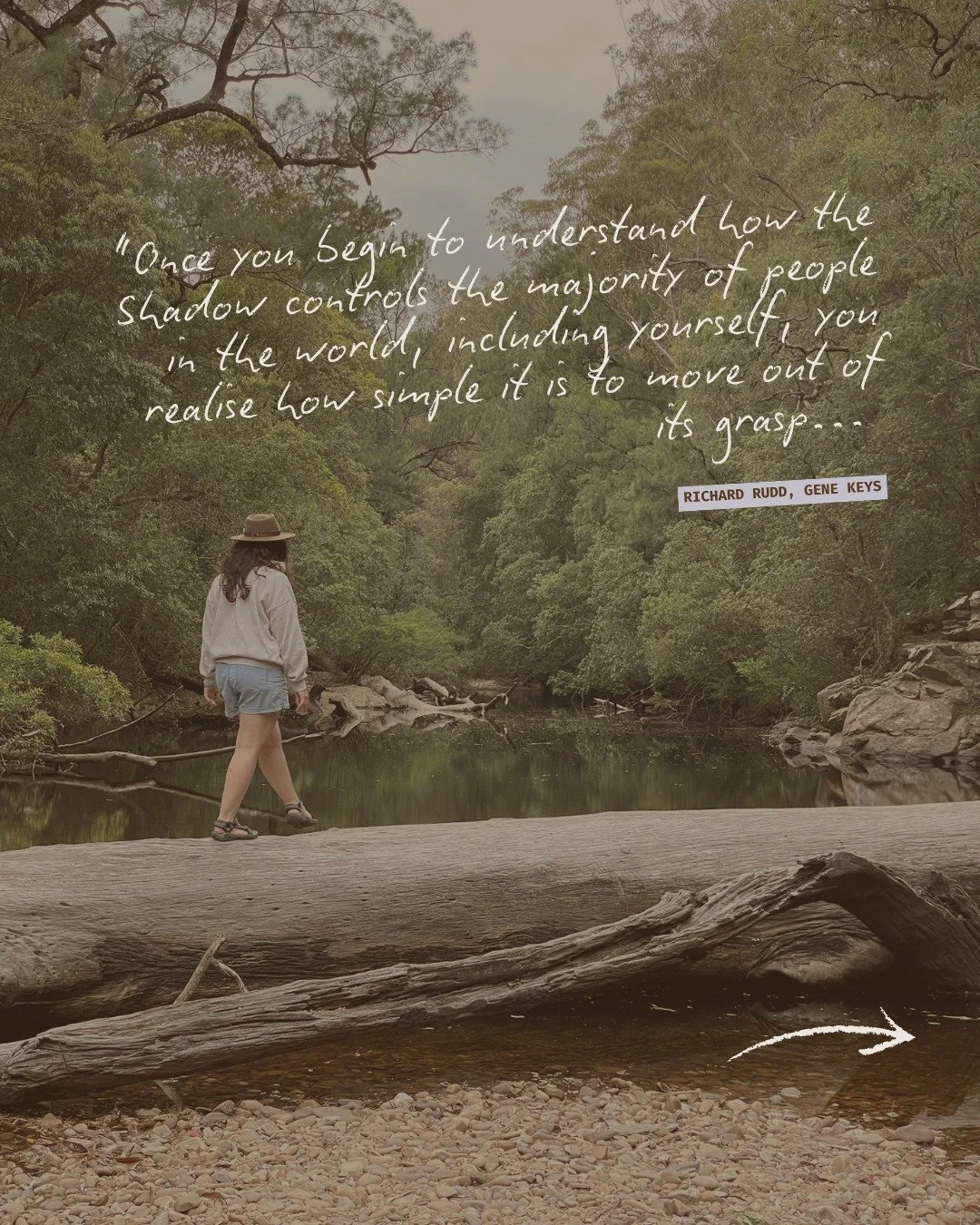 I'm working through my Gene Keys guide training at the moment. 

This week I am contemplating the shadow aspect of the keys, how they each show up in each of our lives, in different areas of our lives. 

This quote grabbed my attention in a big way, 