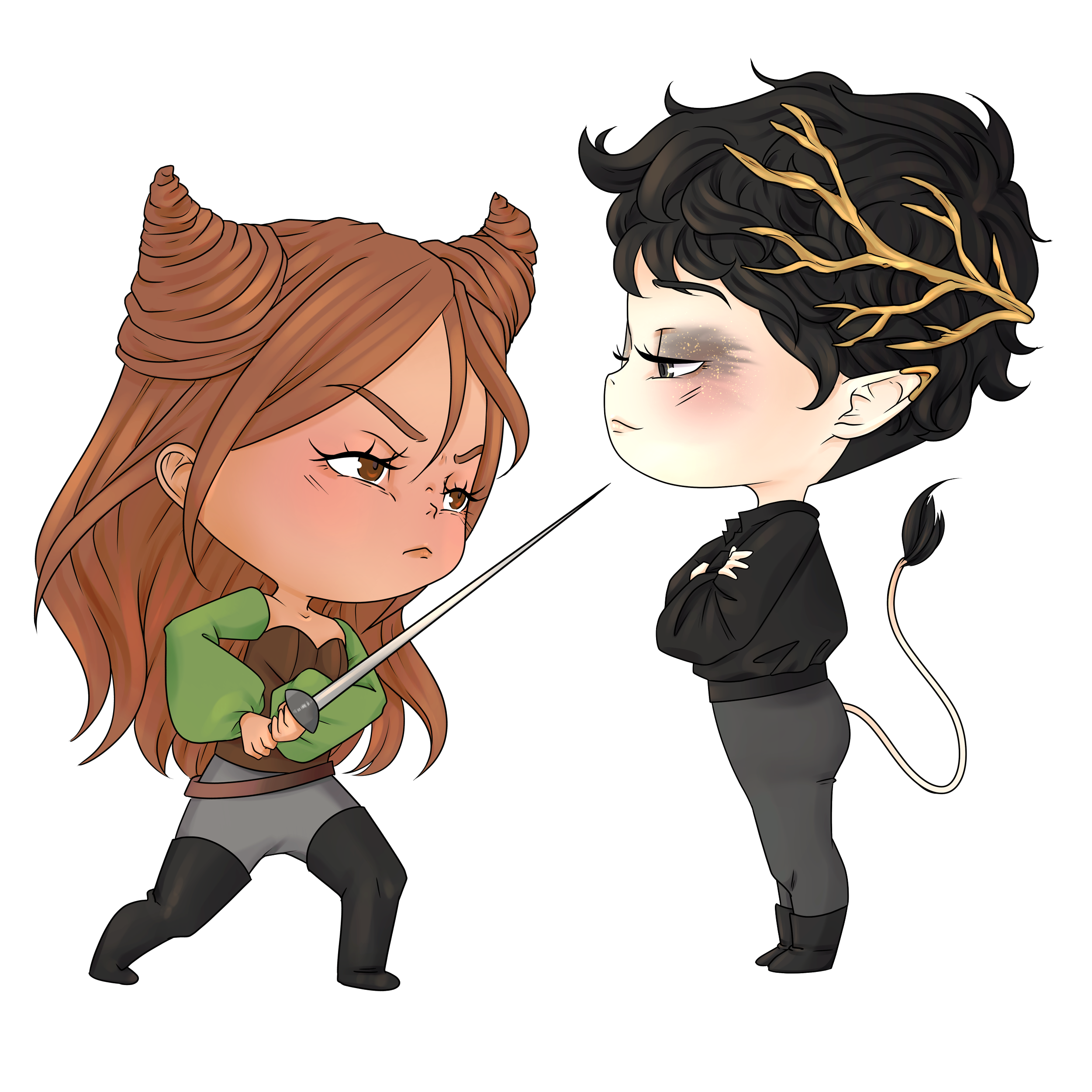 Jude & Cardan | Chibi Sticker