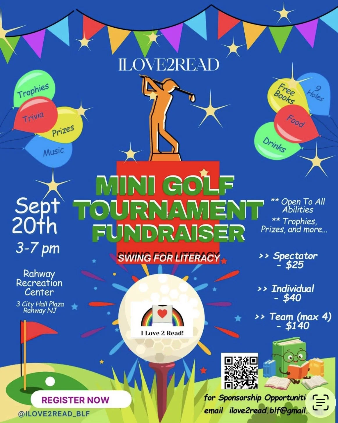 First Annual ILOVE2READ Mini Golf Tournament Fundraiser