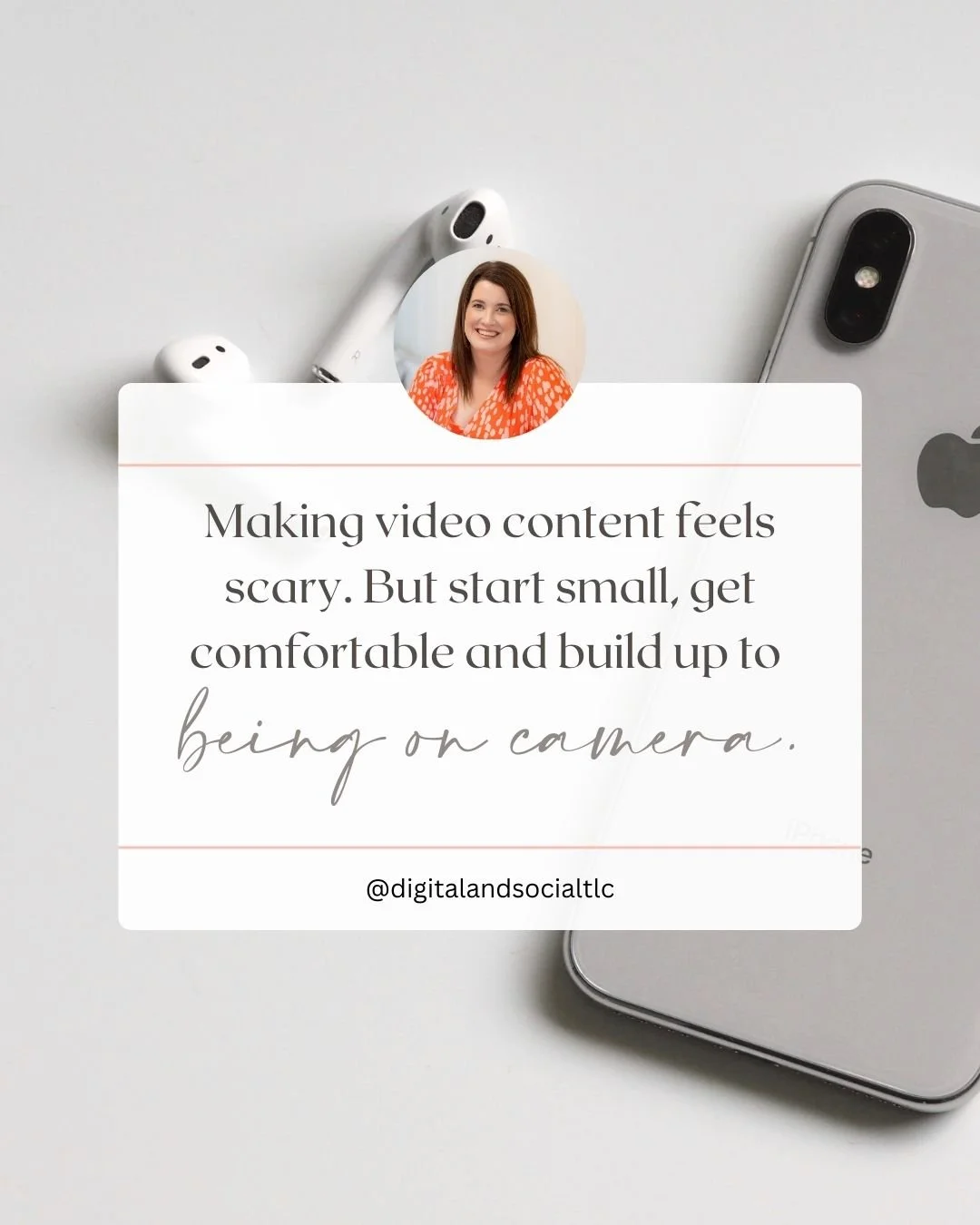 Video content can feel terrifying - I hear it from small business owners all the time. 
The idea of putting your face on camera? Instant panic. 

But here&rsquo;s the good news: you don&rsquo;t have to start there. Begin with simple shots of your pro
