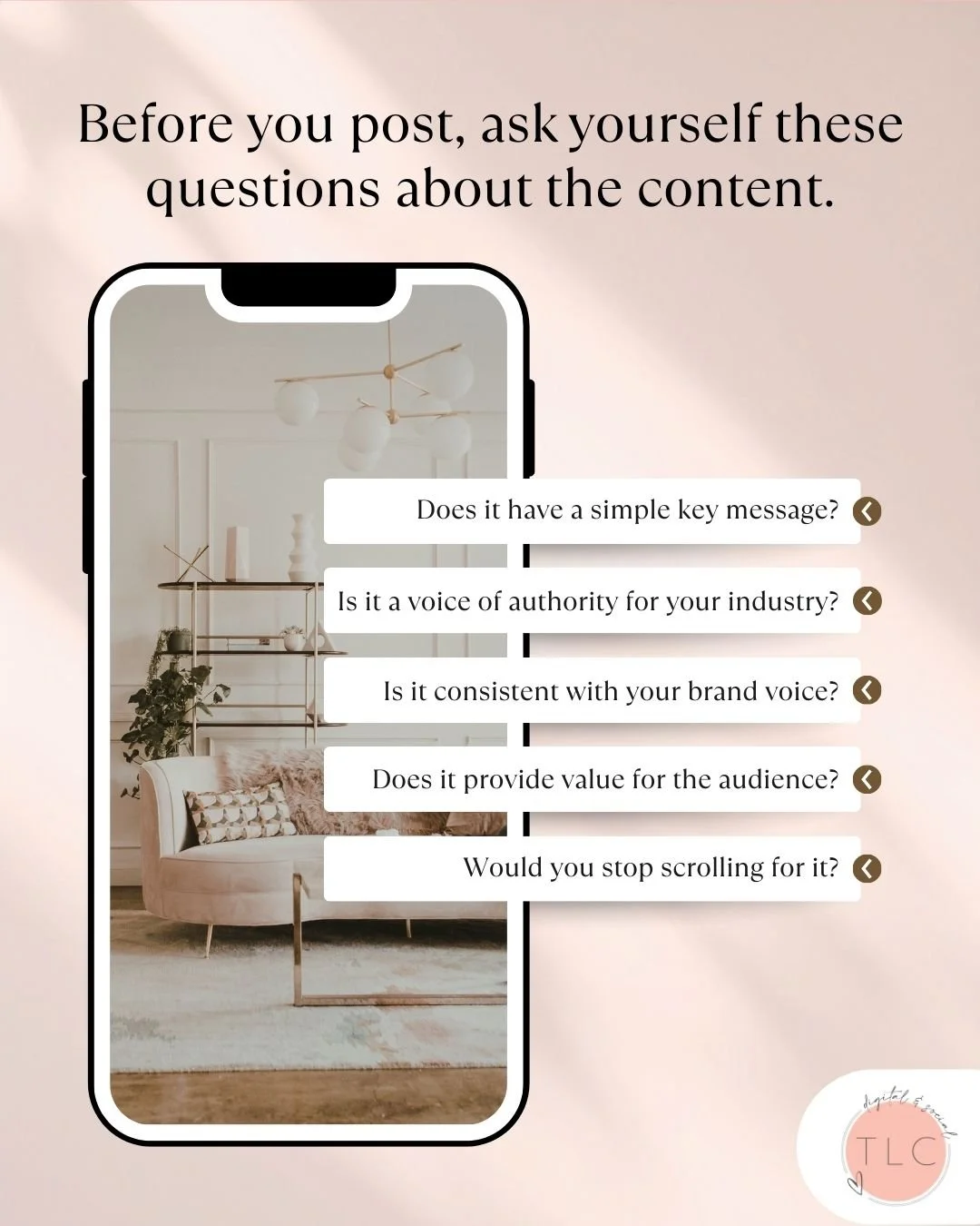 If the answer is no to any of those questions, don&rsquo;t just post it anyway. 

You need to pause and refine the hook. 

Maybe simplify the message and reframe the angle so it actually delivers value to your audience.

The difference between conten