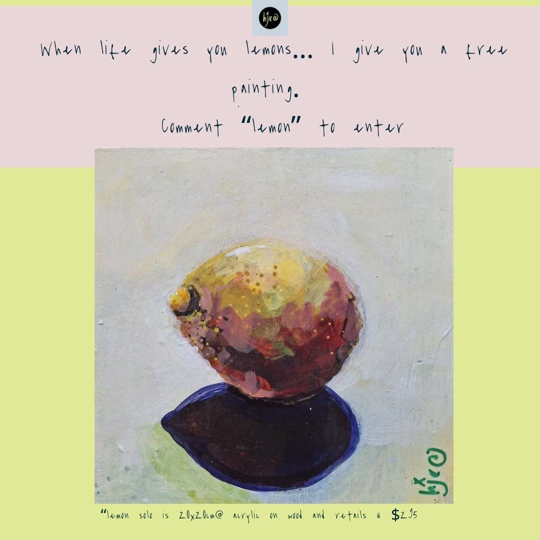 It's the time for giving 
You have a chance to have &quot; lemon solo&quot; gifted to you by me
All you have to do is comment &quot; lemon&quot;
And you have a chance to win

#helenevansart #artgiveaway #artcompetition #australianartist #brightart #s