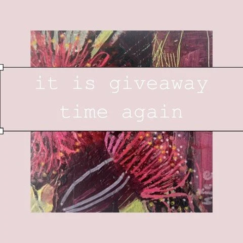 Last call for my April Teeny Tiny Giveaway
Yes its a real giveaway with a real painting by me 😀

If you are a subscriber you can enter the Teeny Tiny Giveaway.

That is the only catch. No fee. No money. No annoying emails.

You can choose from 4 pai