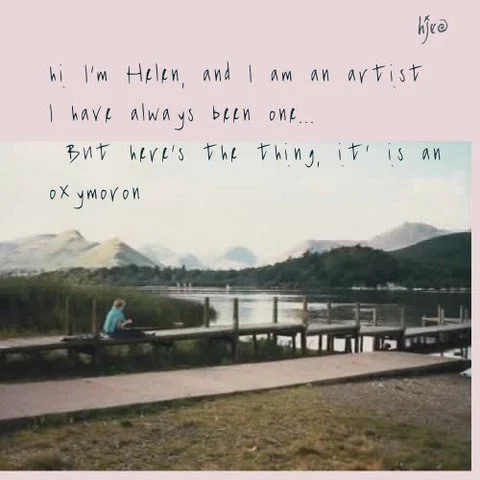 Being an artist is a tough gig
There are days I wonder about my sanity. I wonder if I have the emotional and mental fortitude to do this.
Some days, I have to pick myself up from the floor.
Some days it really is too hard

But I am an artist. It is w