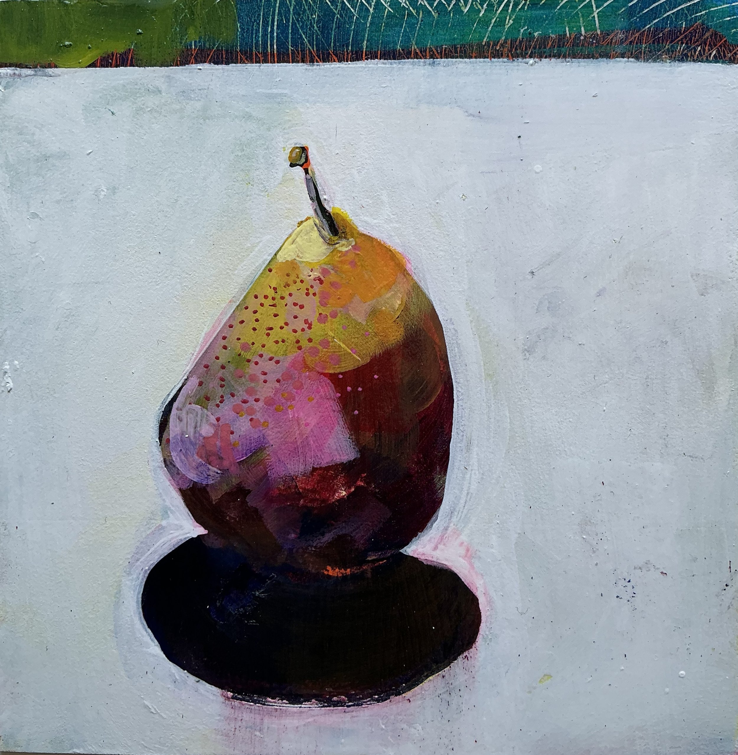 Helen Evans_Pink Pear_20x20x1cm_acryliconcradled wood panel_$325.jpeg