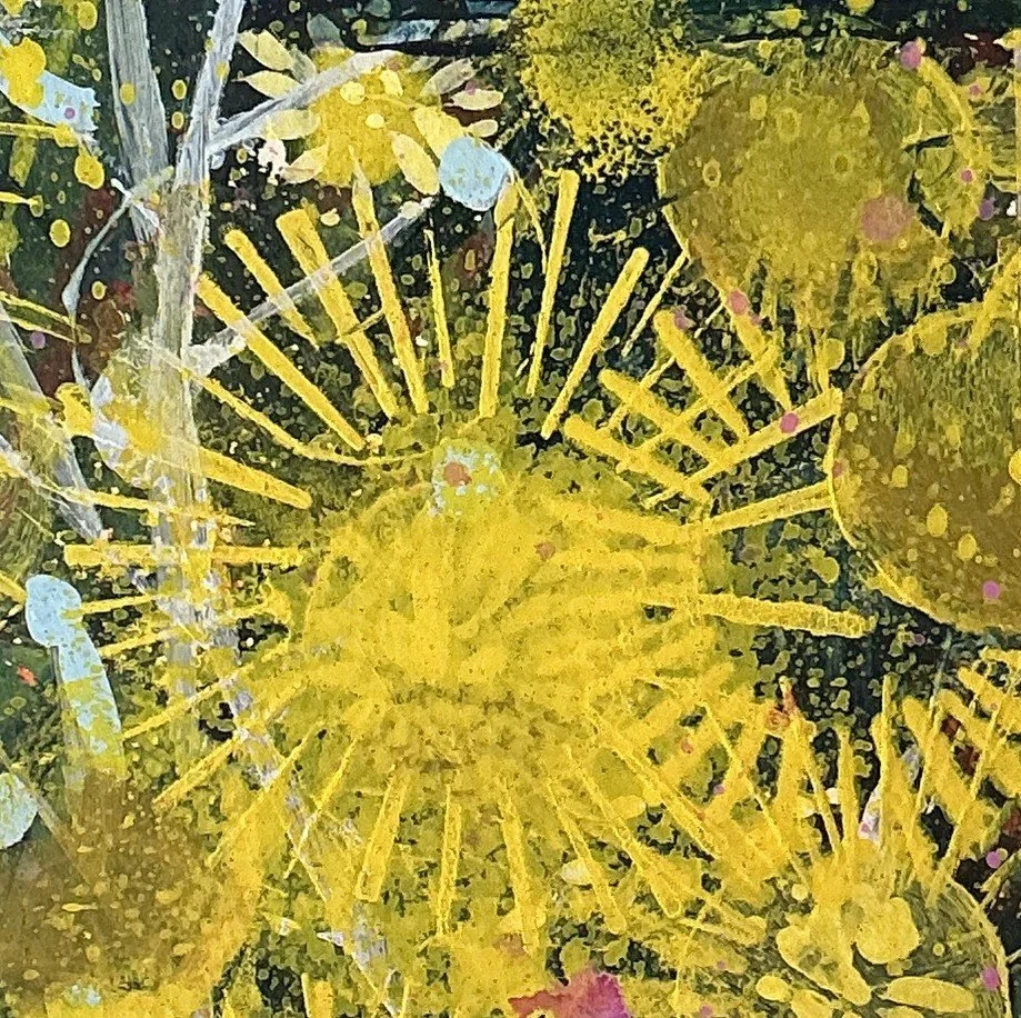 91 Yellow Wattle December Teeny Tiny  IV unFramed