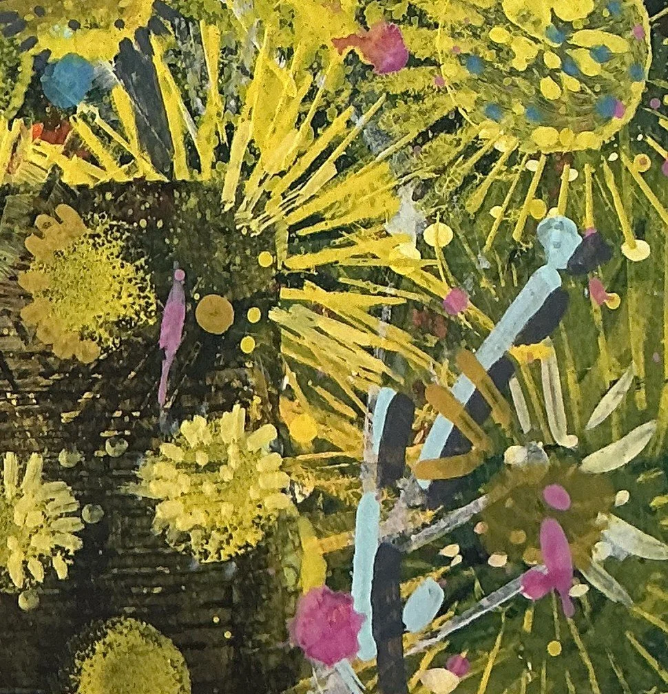 79 Yellow Wattle II December Teeny Tiny Framed