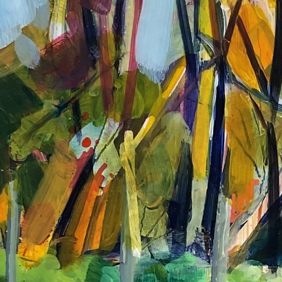 Seedlings 40x40x4cm acrylic on cradled ply panel $495 framed detail.JPG