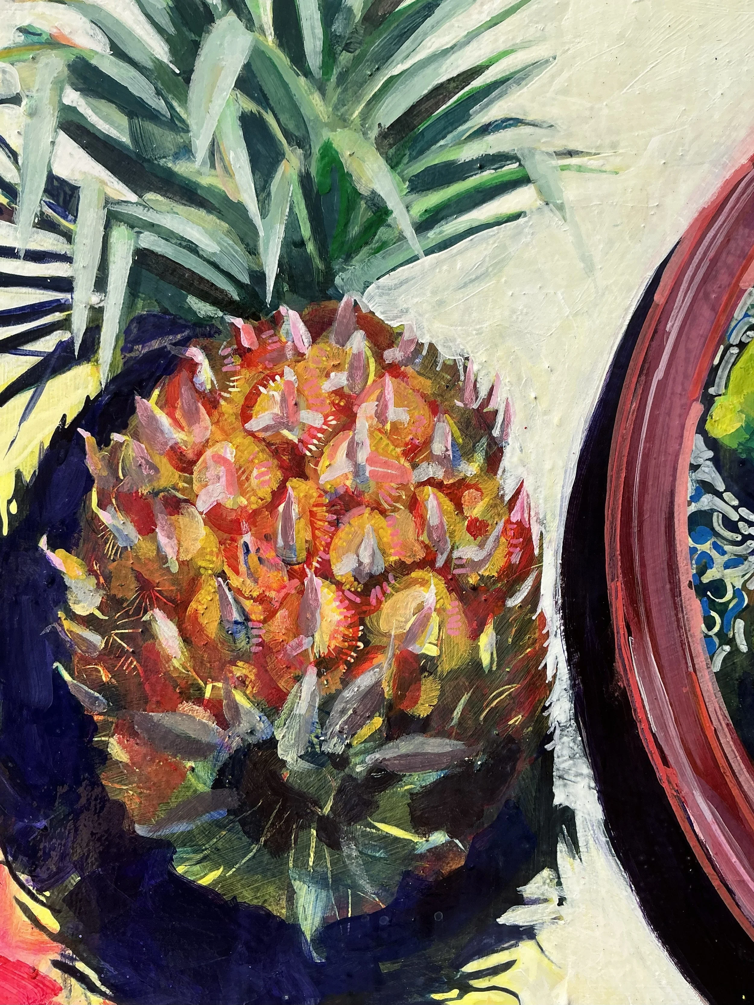 Helen Evans_If you like Pina Colada detail_40x40x4cm_acrylic on cradled wood panel_$525.jpeg