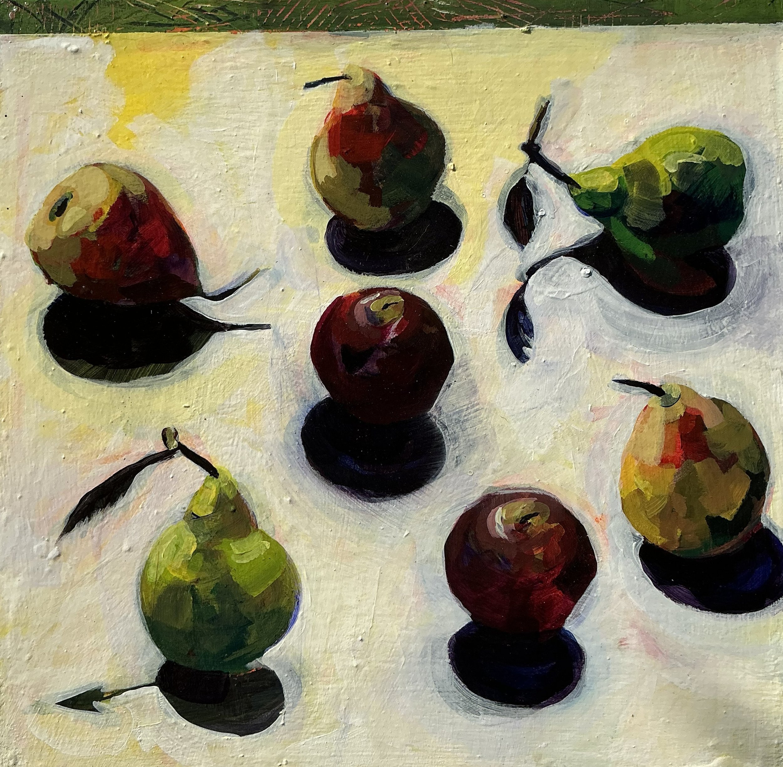 Helen Evans_Up the Stairs_40x40x4cm_acrylic on cradled wood panel_$525.jpeg