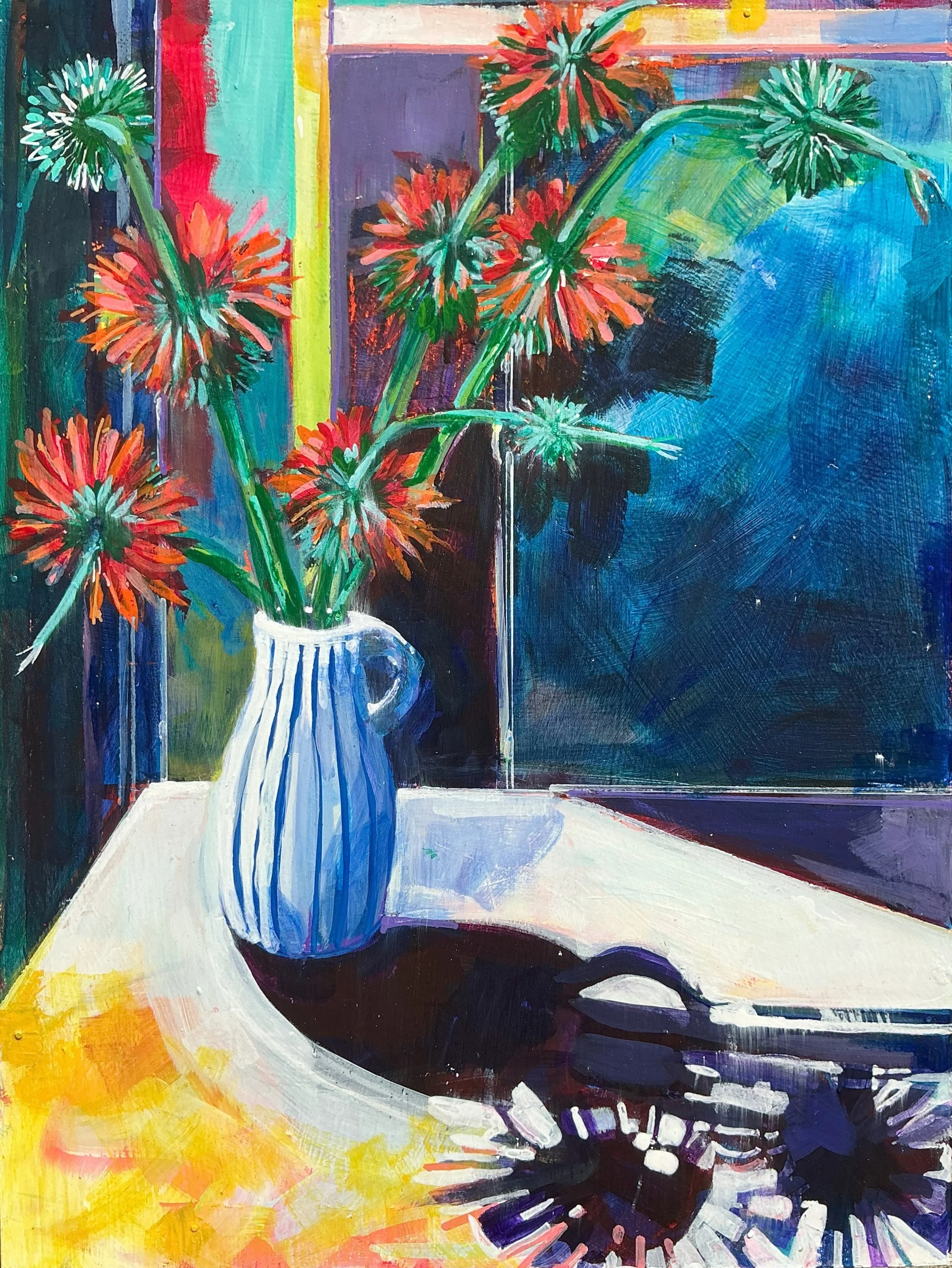 Helen Evans_The Surprise Weeds_30x40x4cm_acrylic on wood panel_2025_$525.jpeg (Copy)