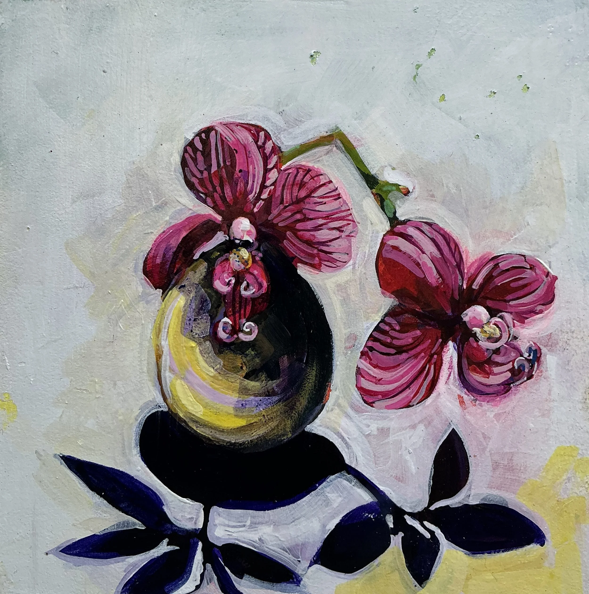 Helen Evans_Pink Orchid_20x20x1cm_acryliconcradled wood panel_$325.jpeg