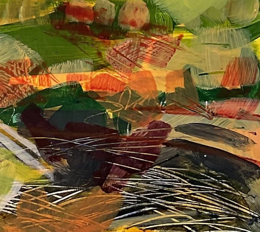 Helen Evans    The Acres Collection 18 Bales and Bales 40x40x4cm acrylic on ply detail.JPG