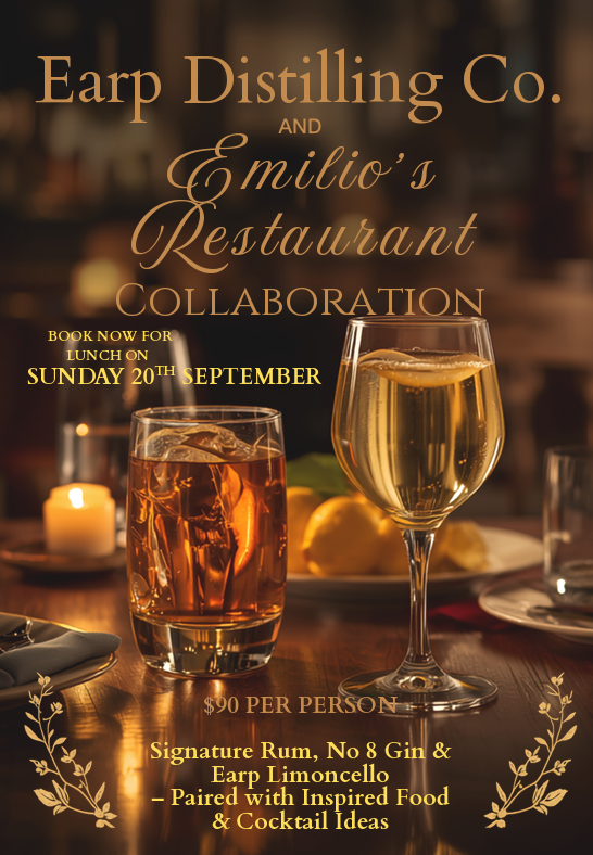 Earp Distilling Co. AND Emilio’s Restaurant Collaboration
