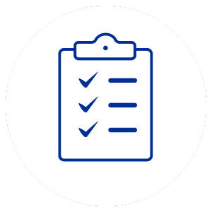 graphic icon of a checklist with lots of ticks representing seamless project management
