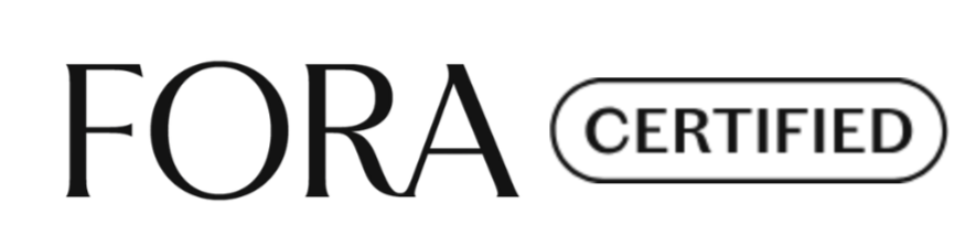 Fora Certified logo in black text with Certified enclosed in a rounded rectangle