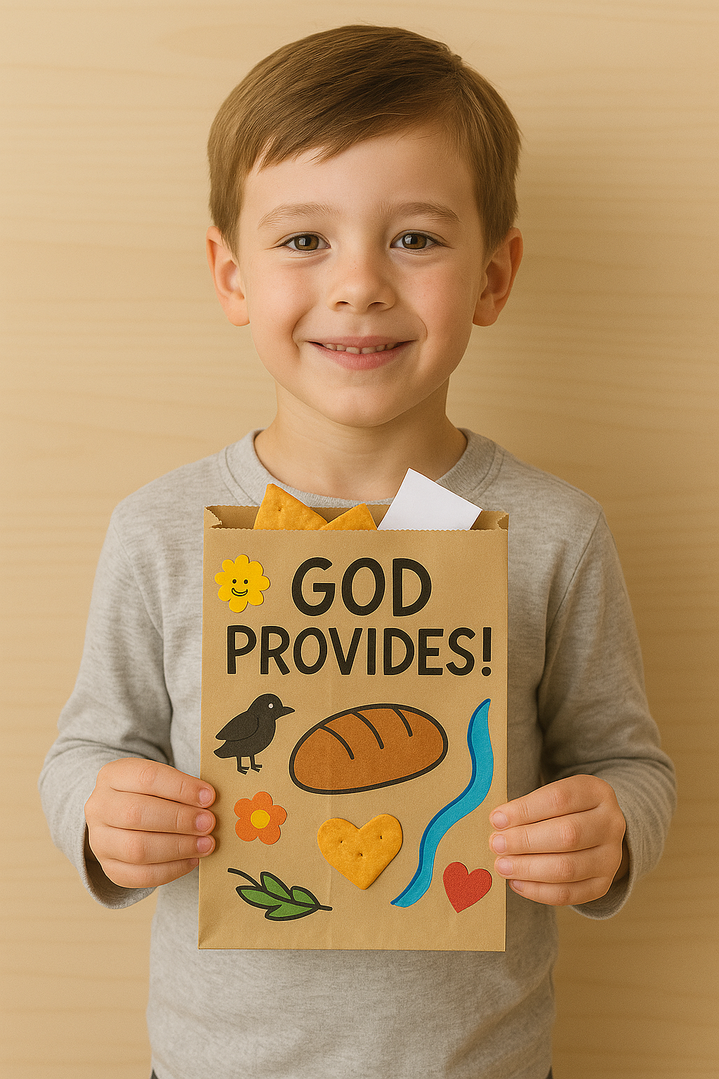 Elijah and the Ravens: God Provides for Kids Bible Lesson, Skit, Crafts &amp; Parent Handout (1 Kings 17:1–16)