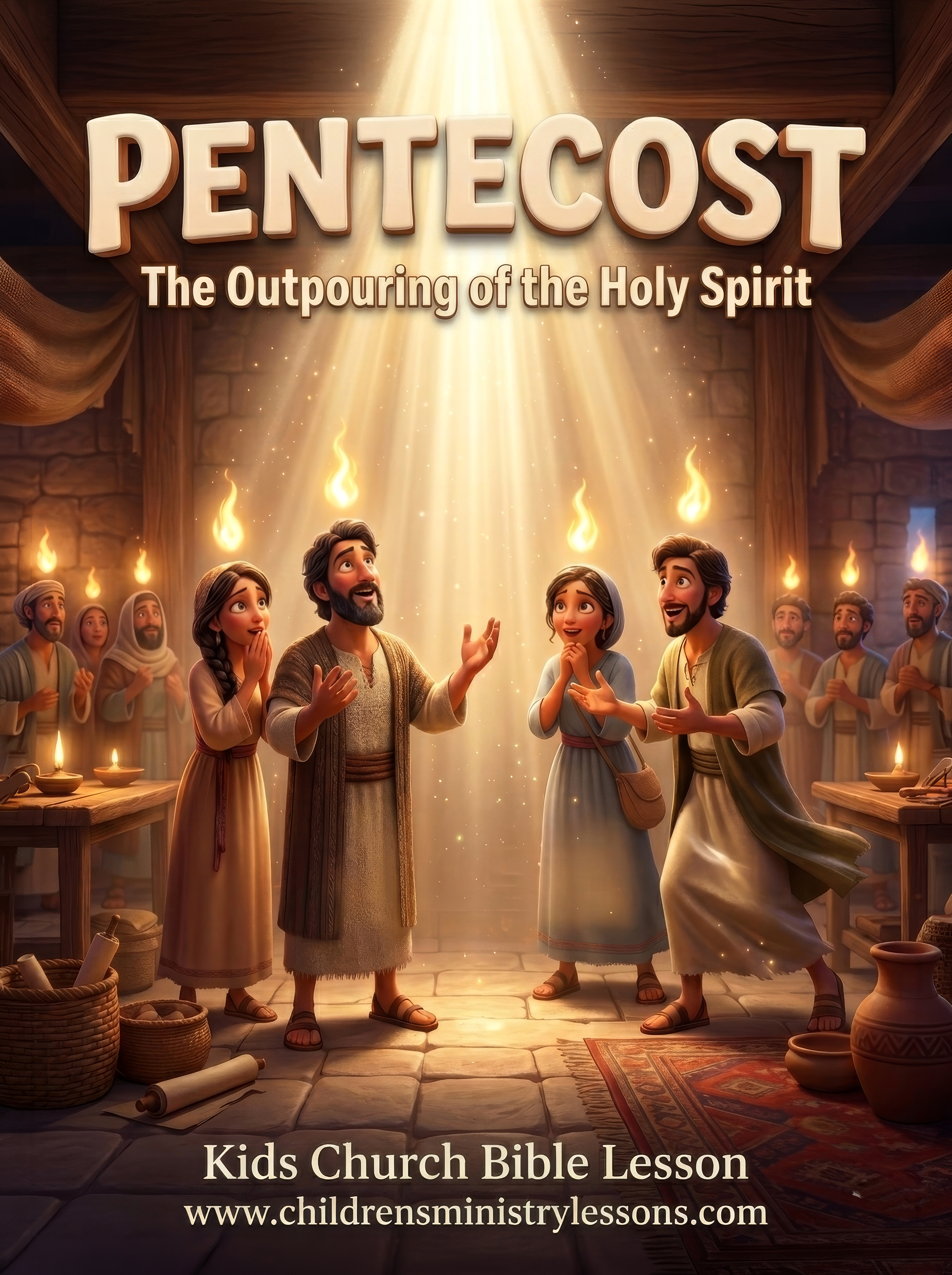 Pentecost Bible Lesson for Kids - Holy Spirit Activity &amp; Crafts