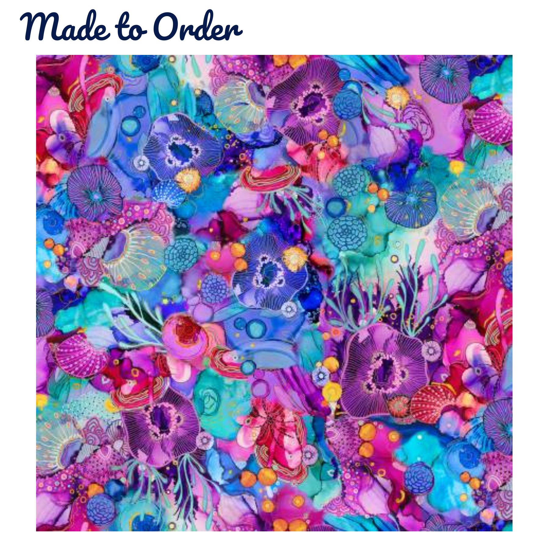 Under The Sea Scrub Cap for Short-Medium length hair.