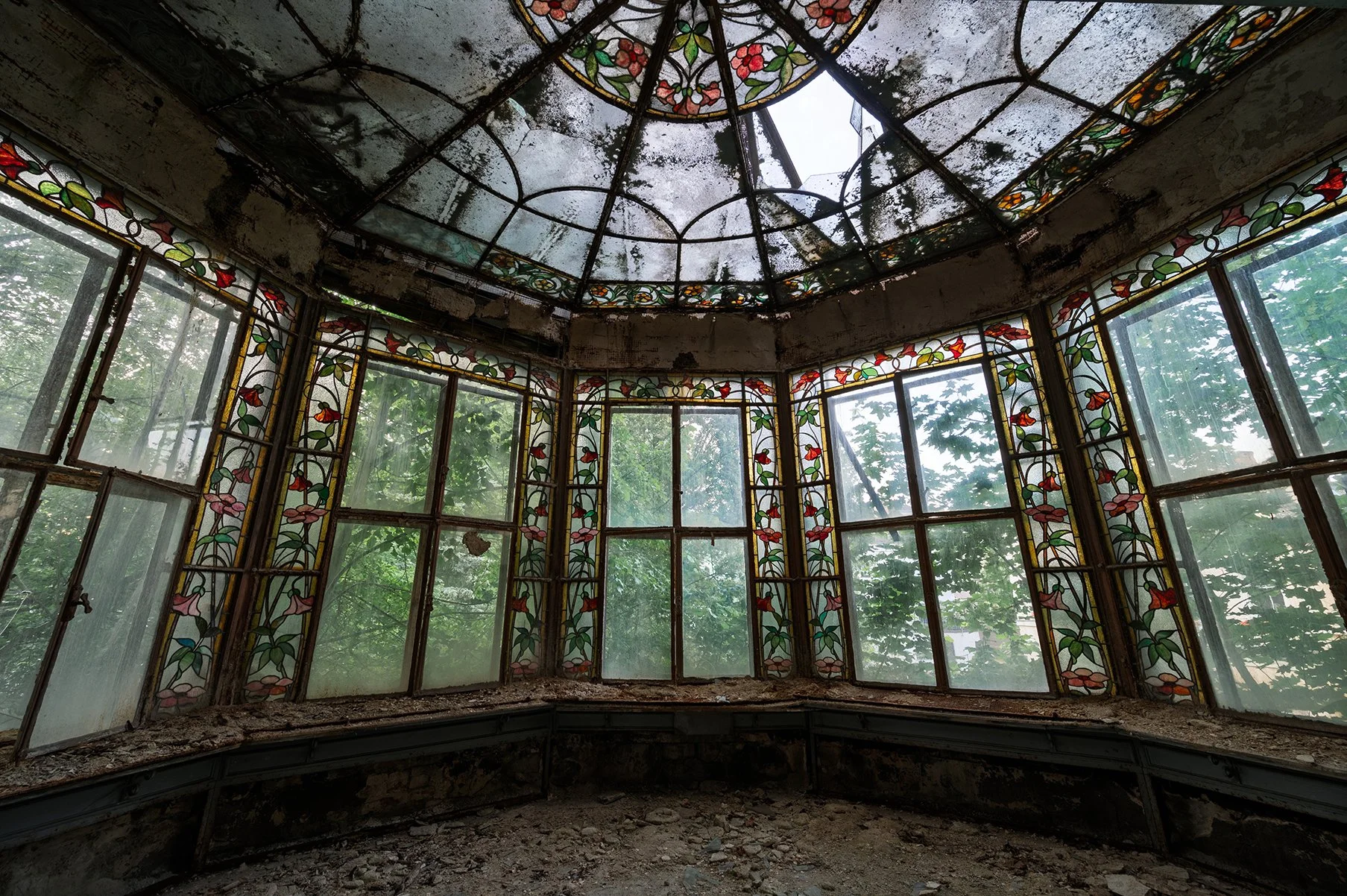 Villa schöne Fenster
