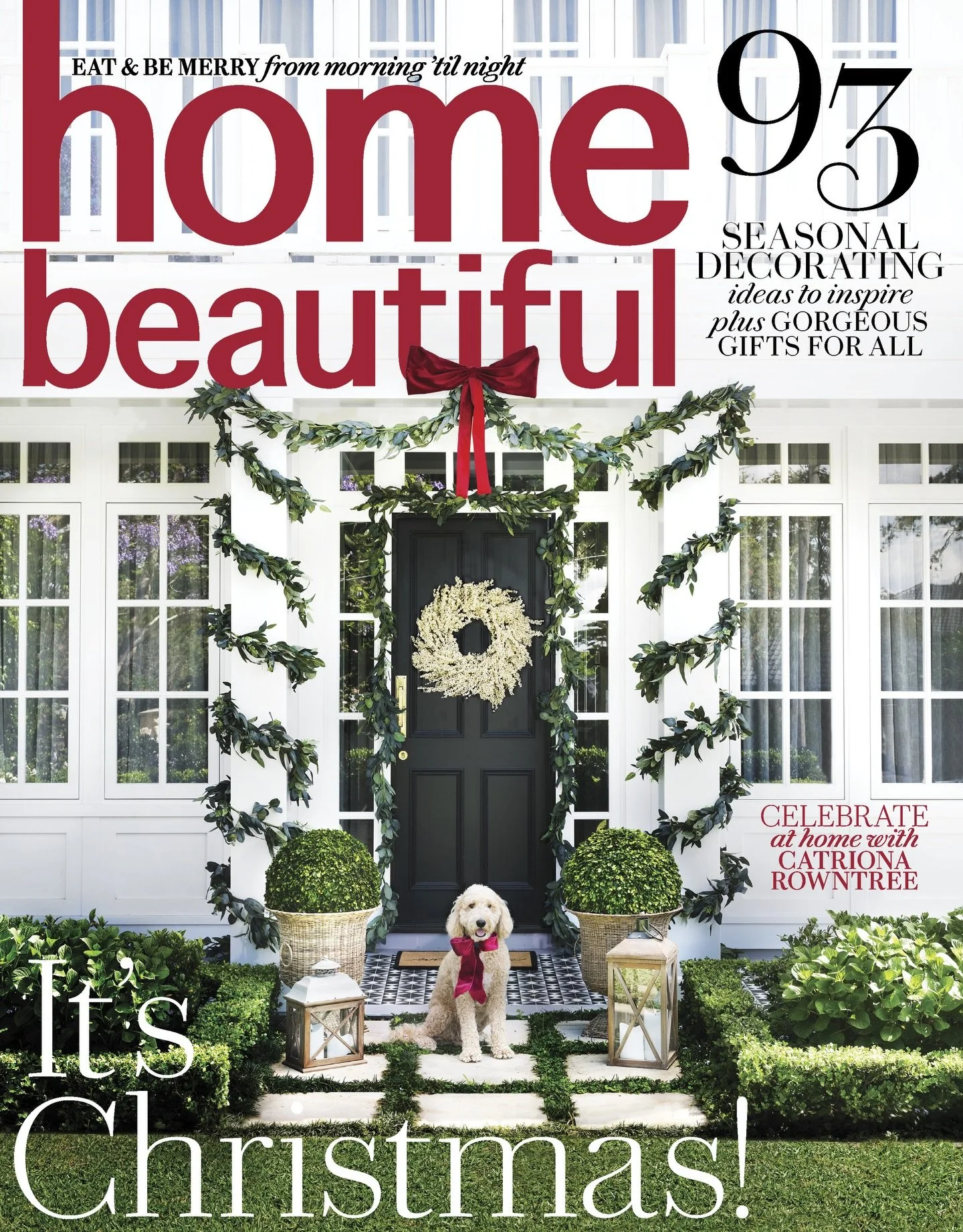 What a wonderful way to celebrate the start of December! We&rsquo;re thrilled to share the Christmas front cover of @homebeautiful this month with our clients&rsquo; gorgeous mini groodle Walter (and doesn&rsquo;t he look dashing in his red bow)! 😉 
